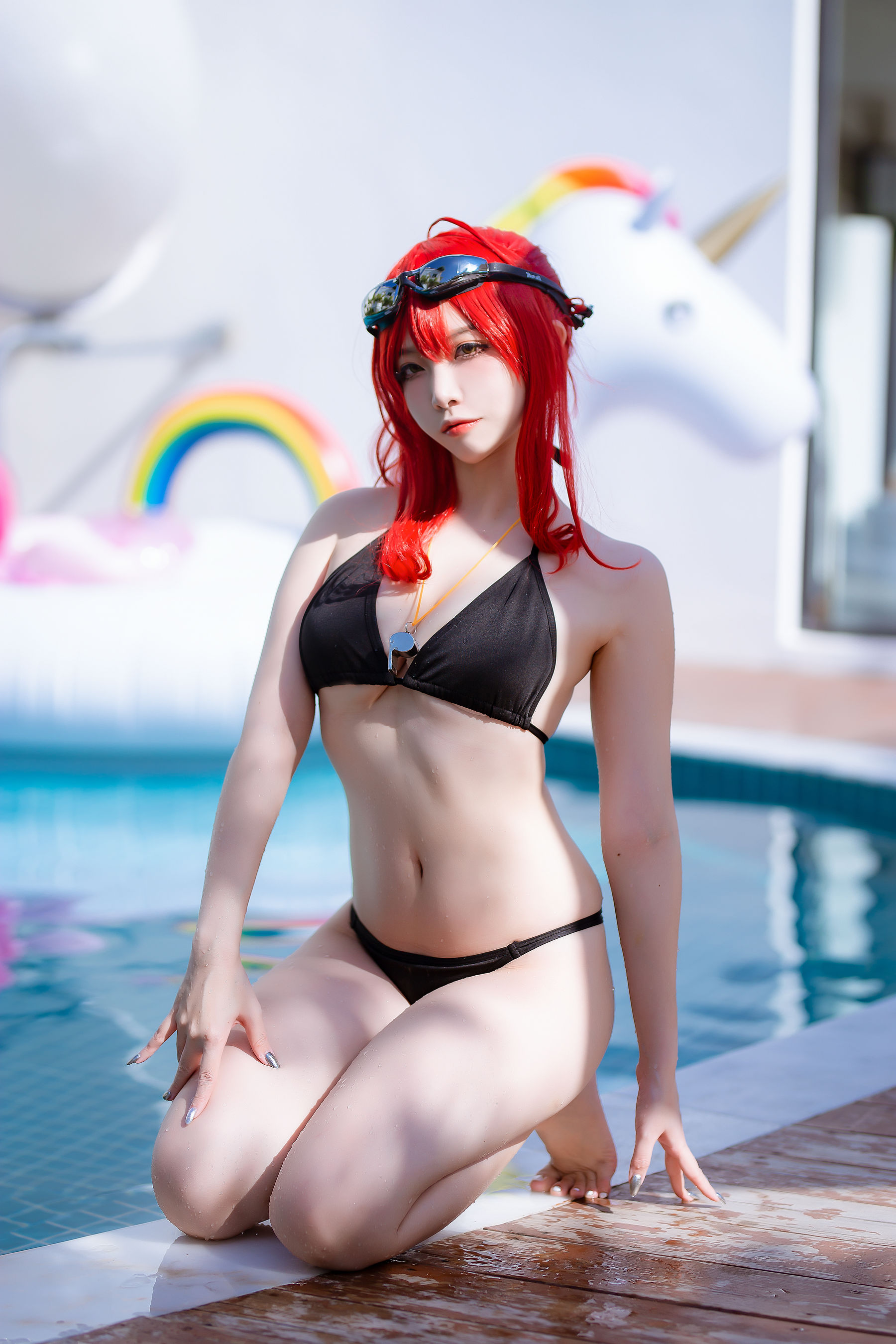 人气Coser二佐Nisa – 碧蓝航线 扎拉泳装 [14P]