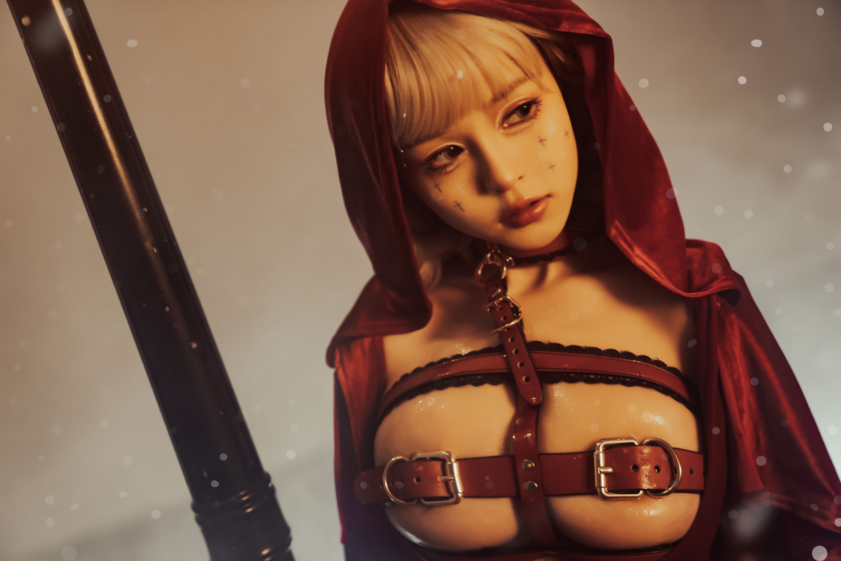 美少女晕崽 – 圣诞小红帽 [46P]