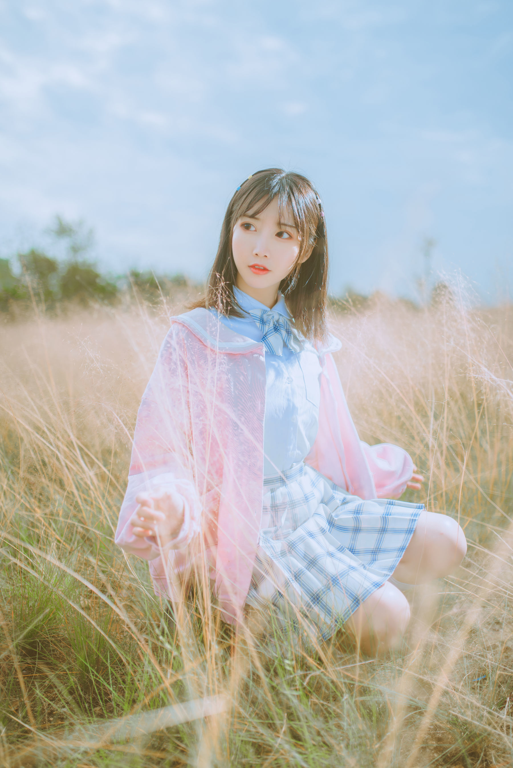 可爱人气Coser面饼仙儿 粉黛草JK [19P]