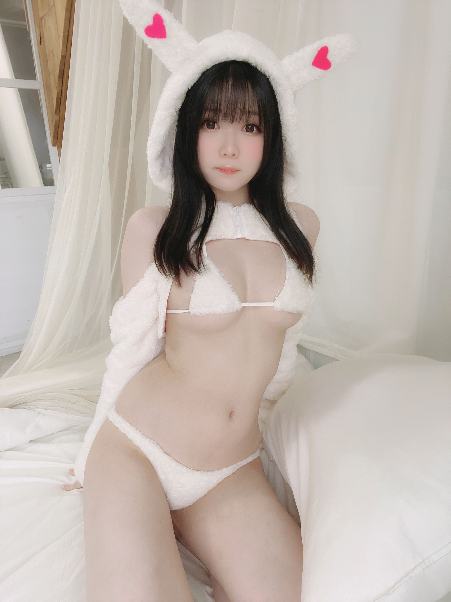 微博妹纸霜月shimo – もこもこうさぎ [13P]