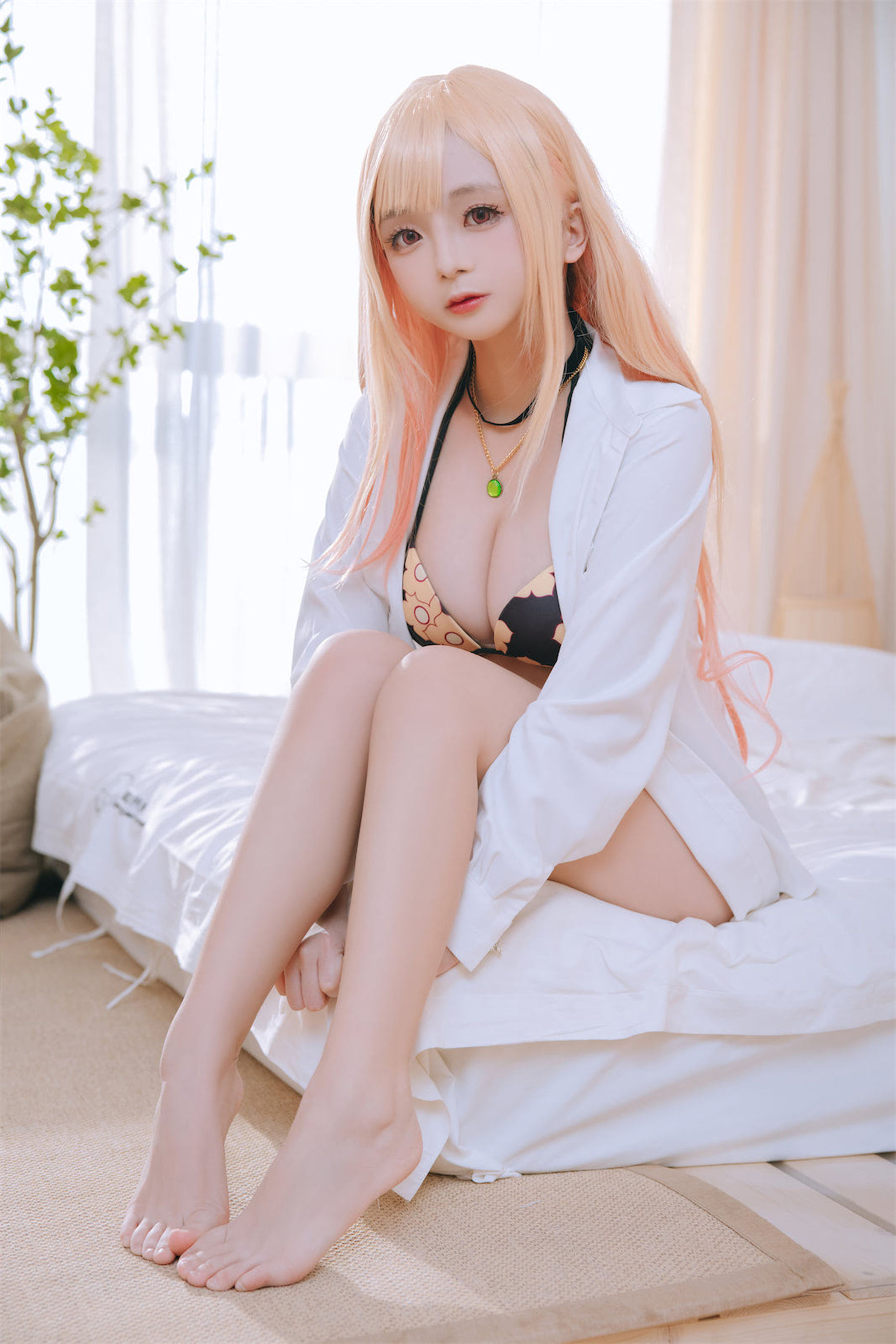 Cosplay日奈娇 – 更衣人偶喜多川海梦泳装 [62P]