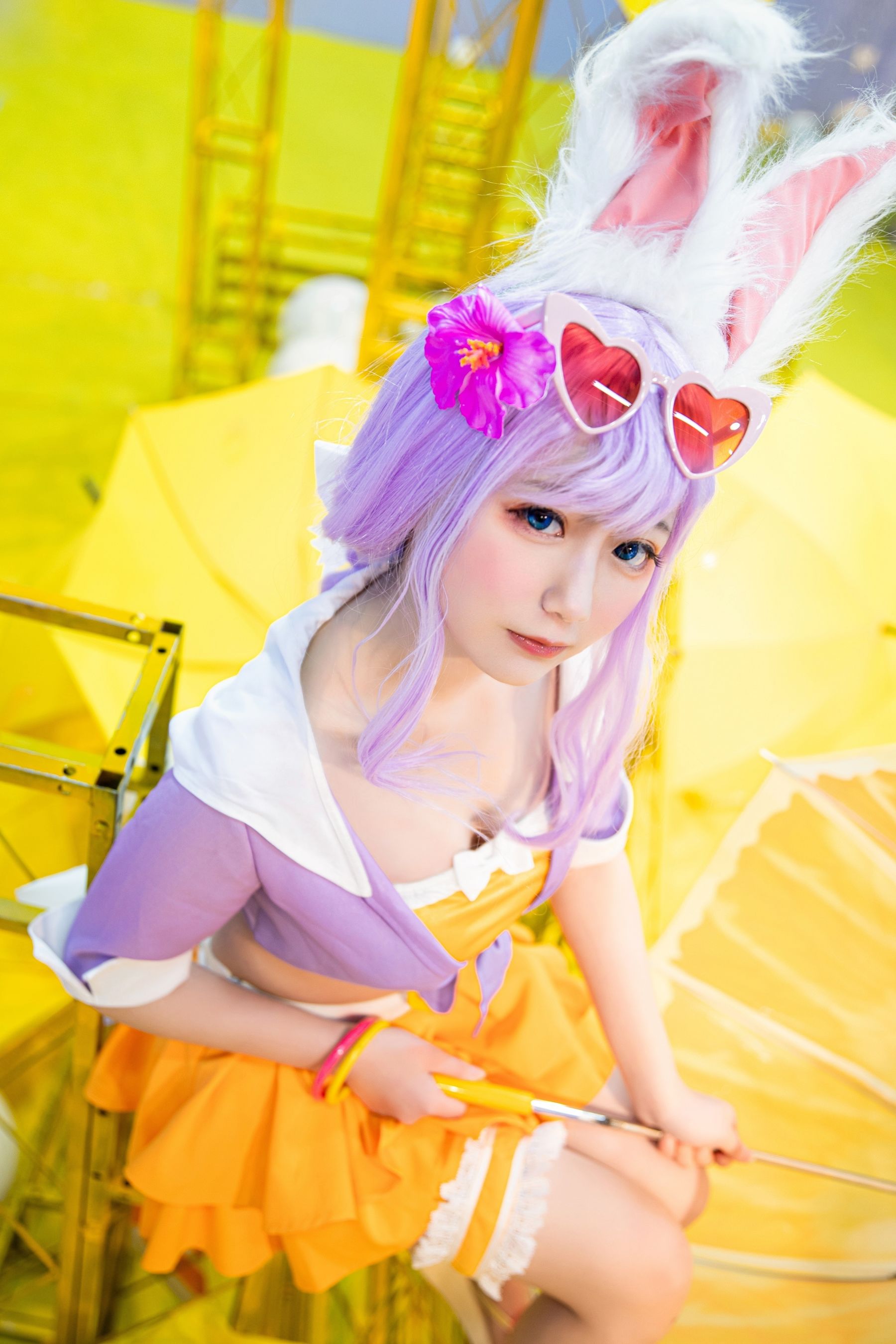 [Cosplay写真] 动漫博主弦音sic – 王者荣耀 公孙离蜜橘之夏 [9P]