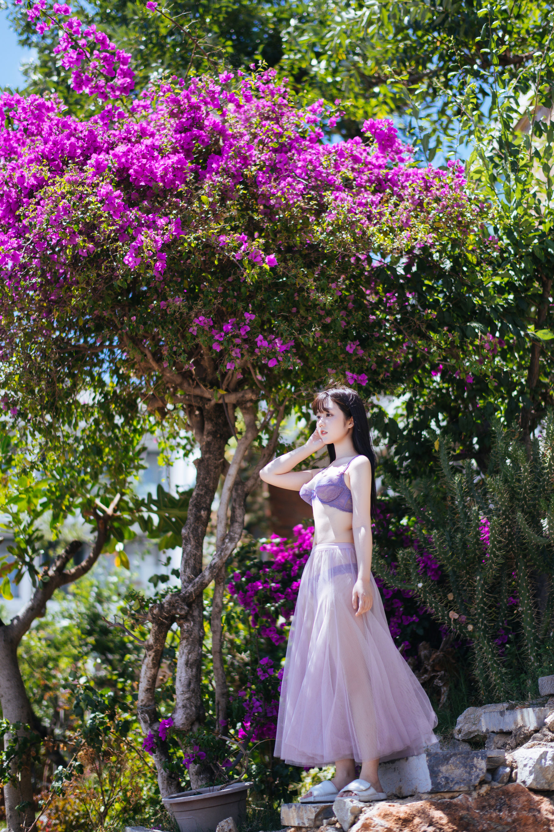 微博福利姬镜酱 – 静夏之薄纱蕾丝 [58P]