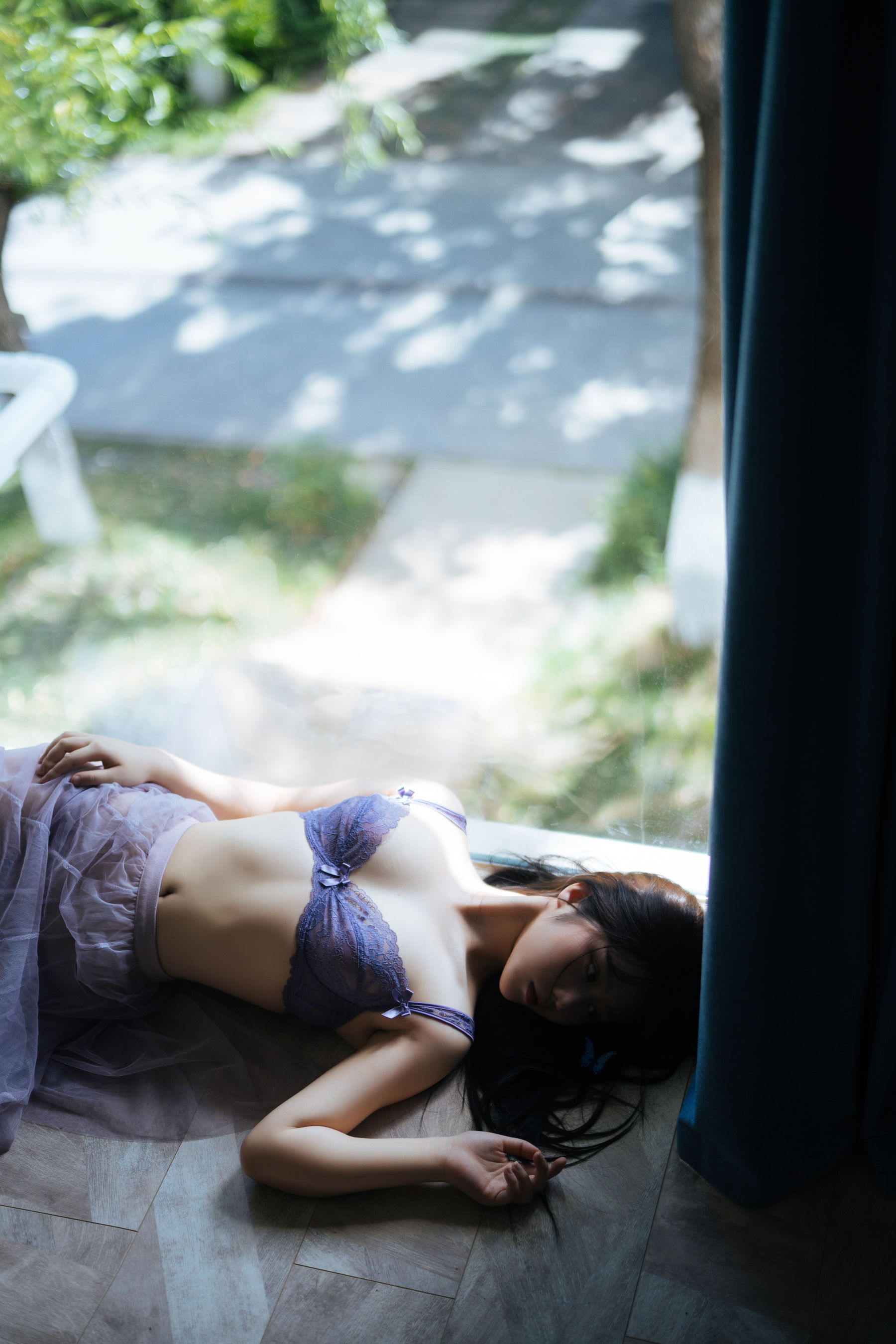 微博福利姬镜酱 – 静夏之薄纱蕾丝 [58P]