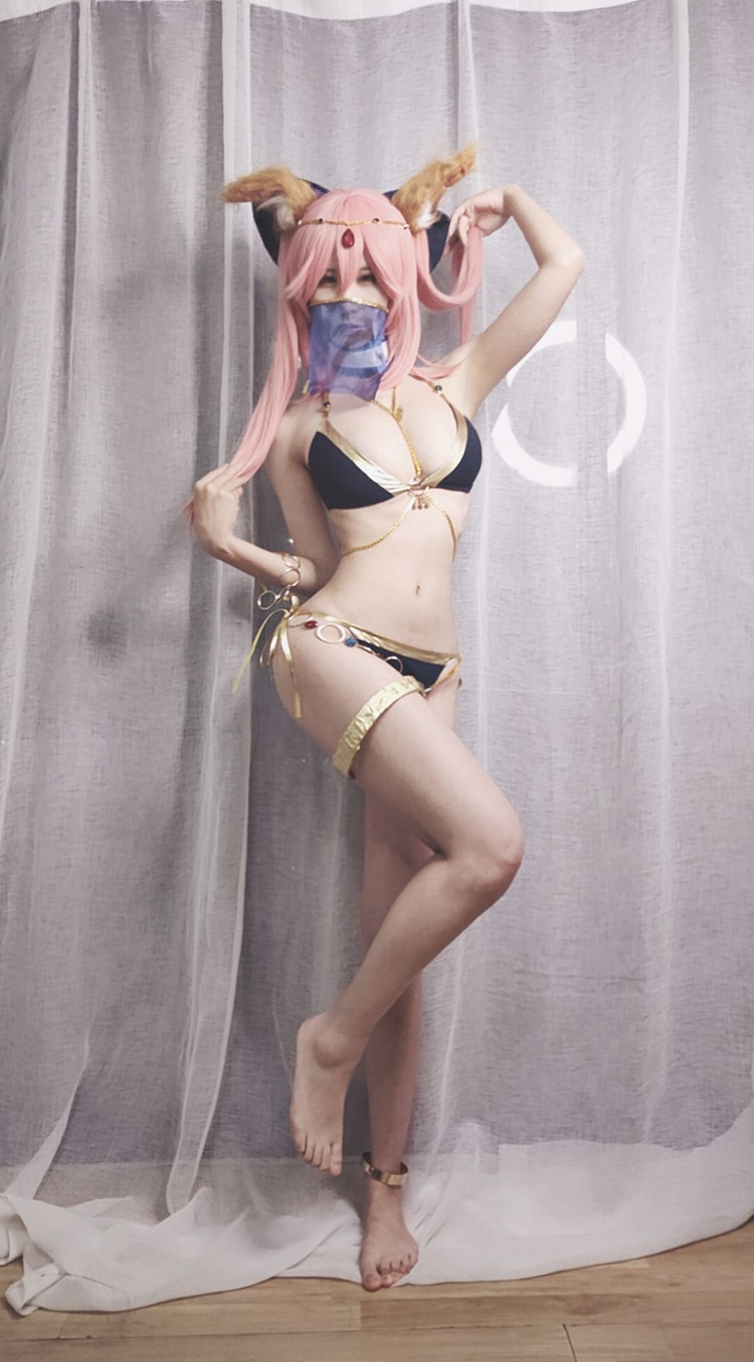 动漫博主爱老师_PhD 玉藻前 阿拉伯泳装 [9P]