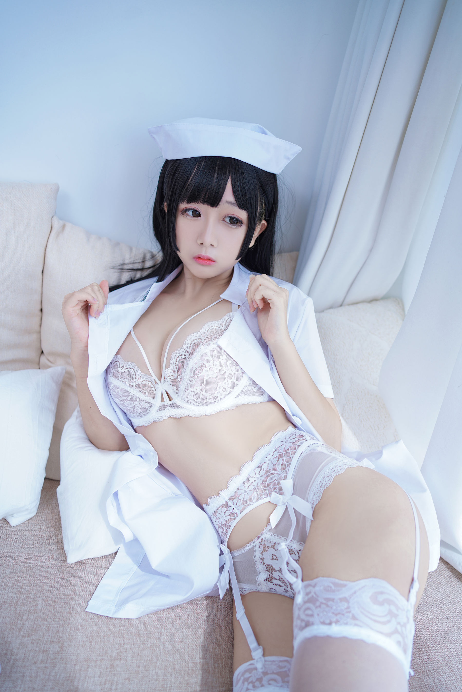 Cosplay日奈娇 – 纯白护士 [87P]