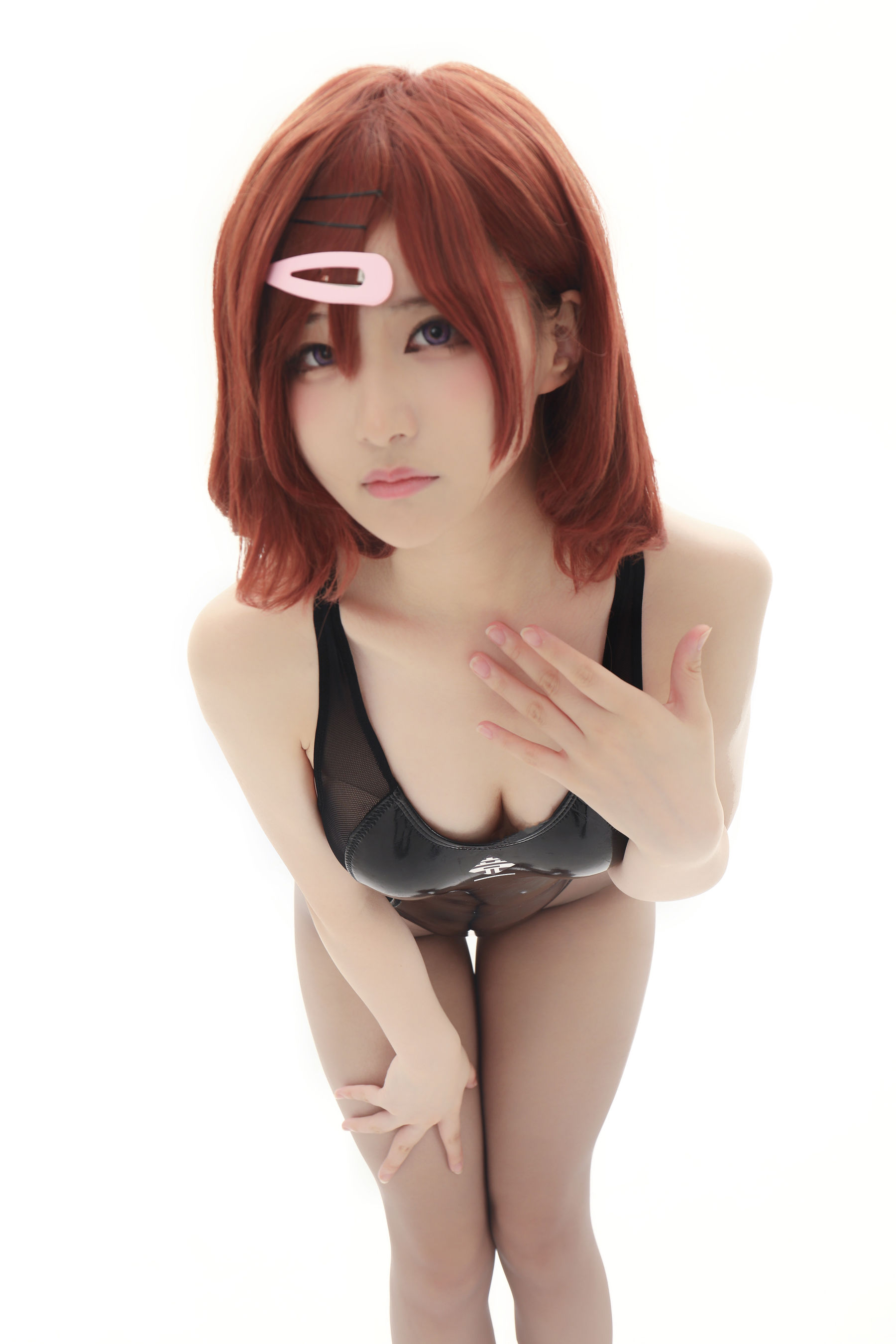 幼愛youmeko – 樋口円香竞泳无衬衫灰丝 [36P]