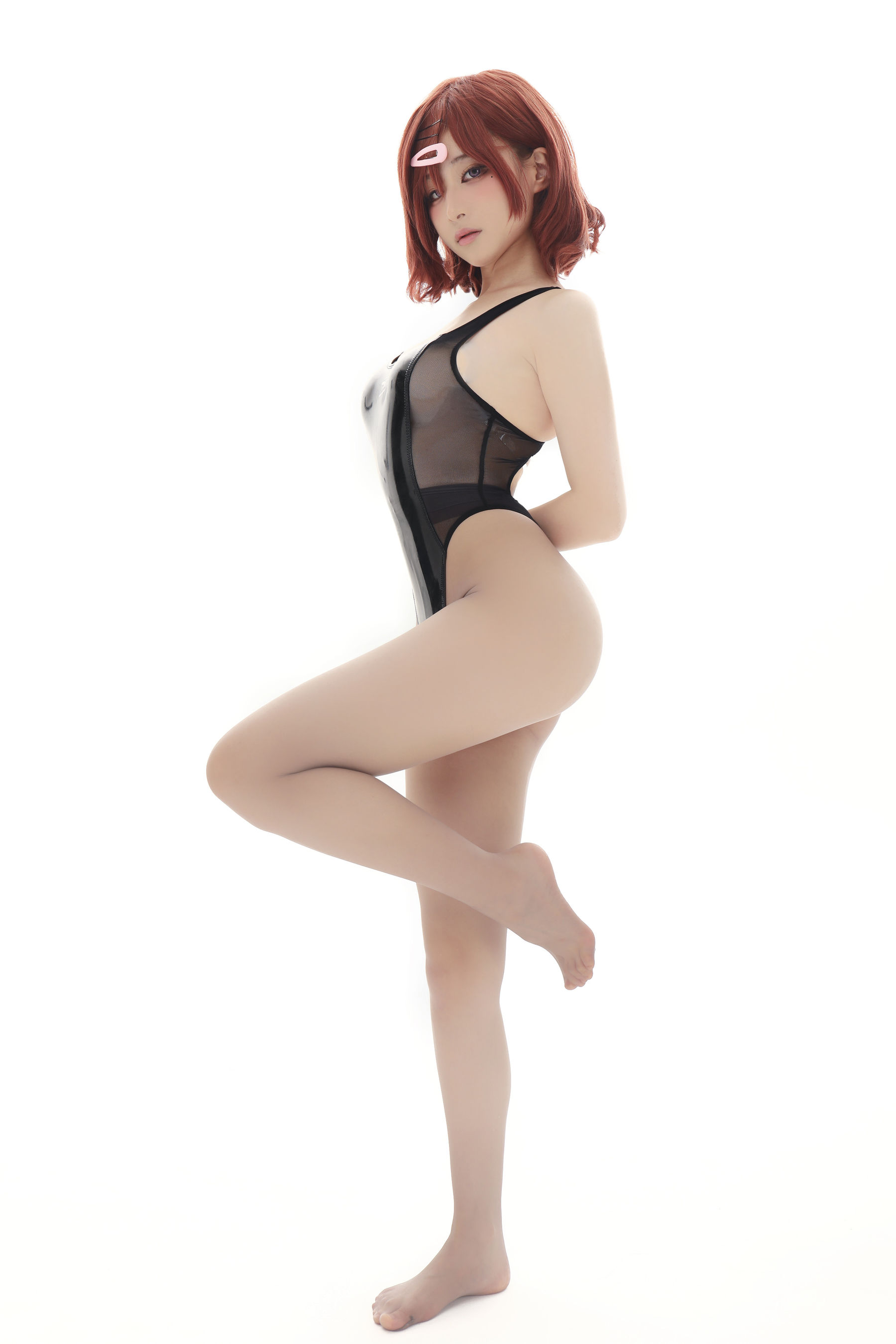 幼愛youmeko – 樋口円香竞泳无衬衫灰丝 [36P]