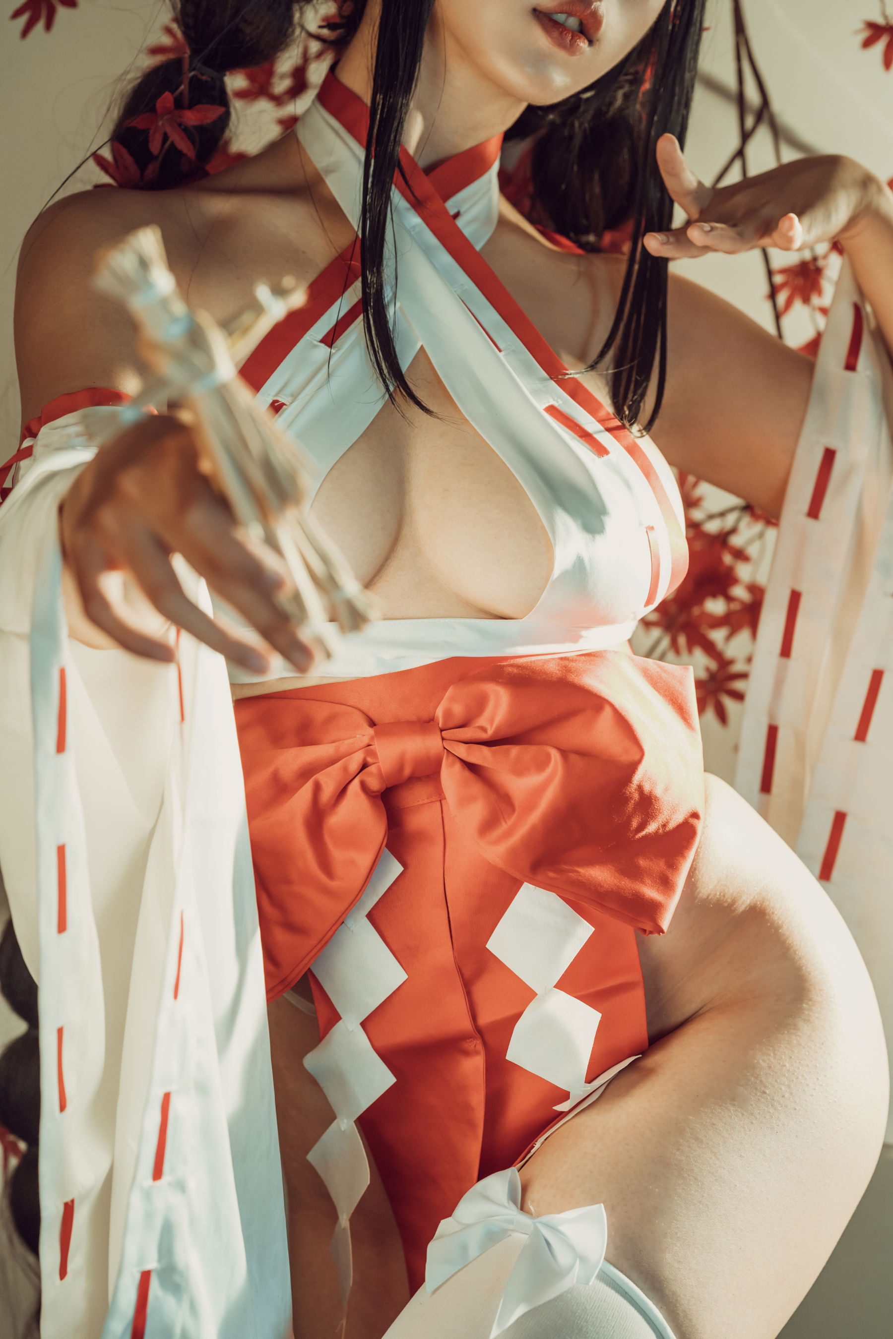 云溪溪 – 奶桃巫女 [43P]