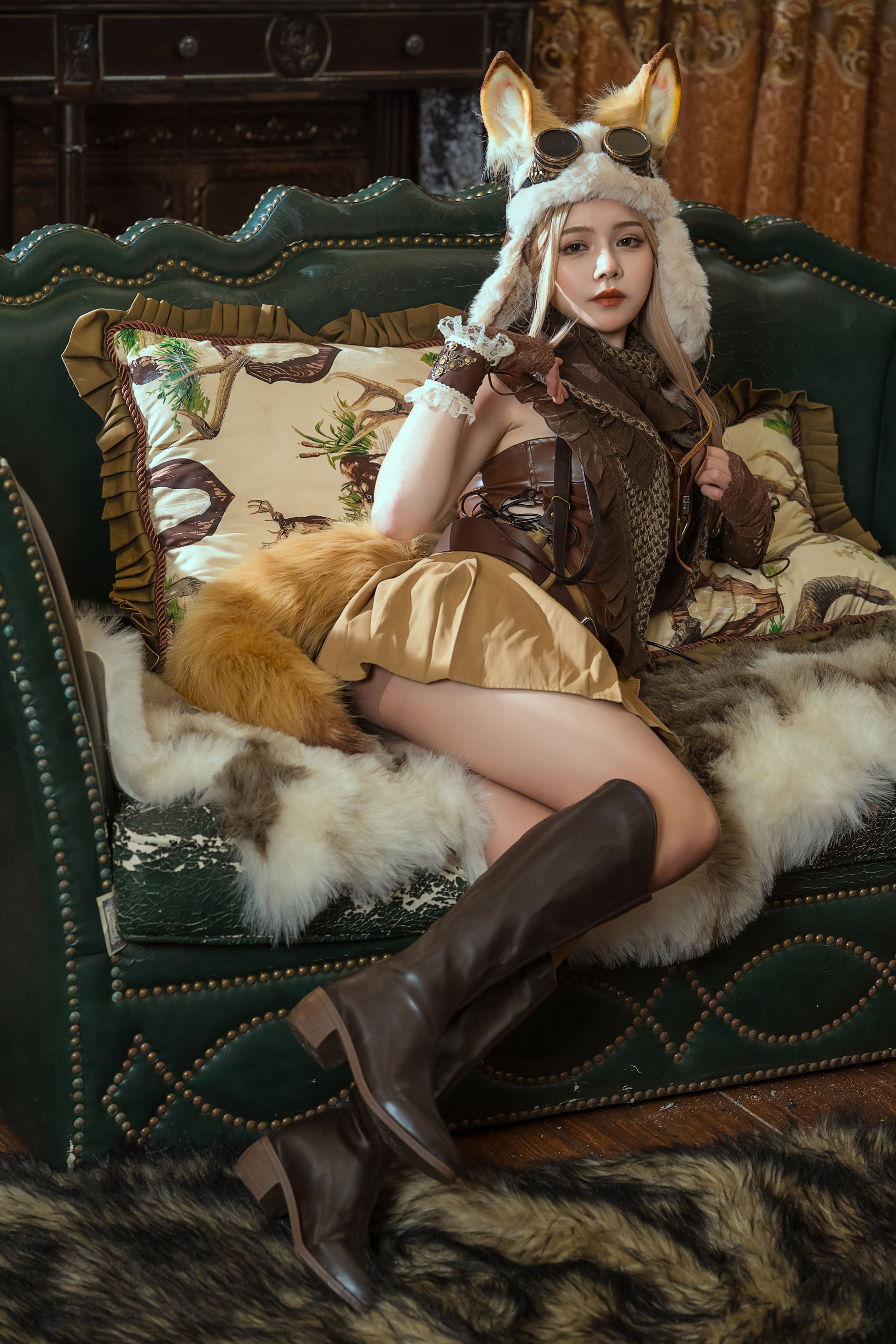 七月喵子 – 幻想兽娘集 月食篇 [129P]