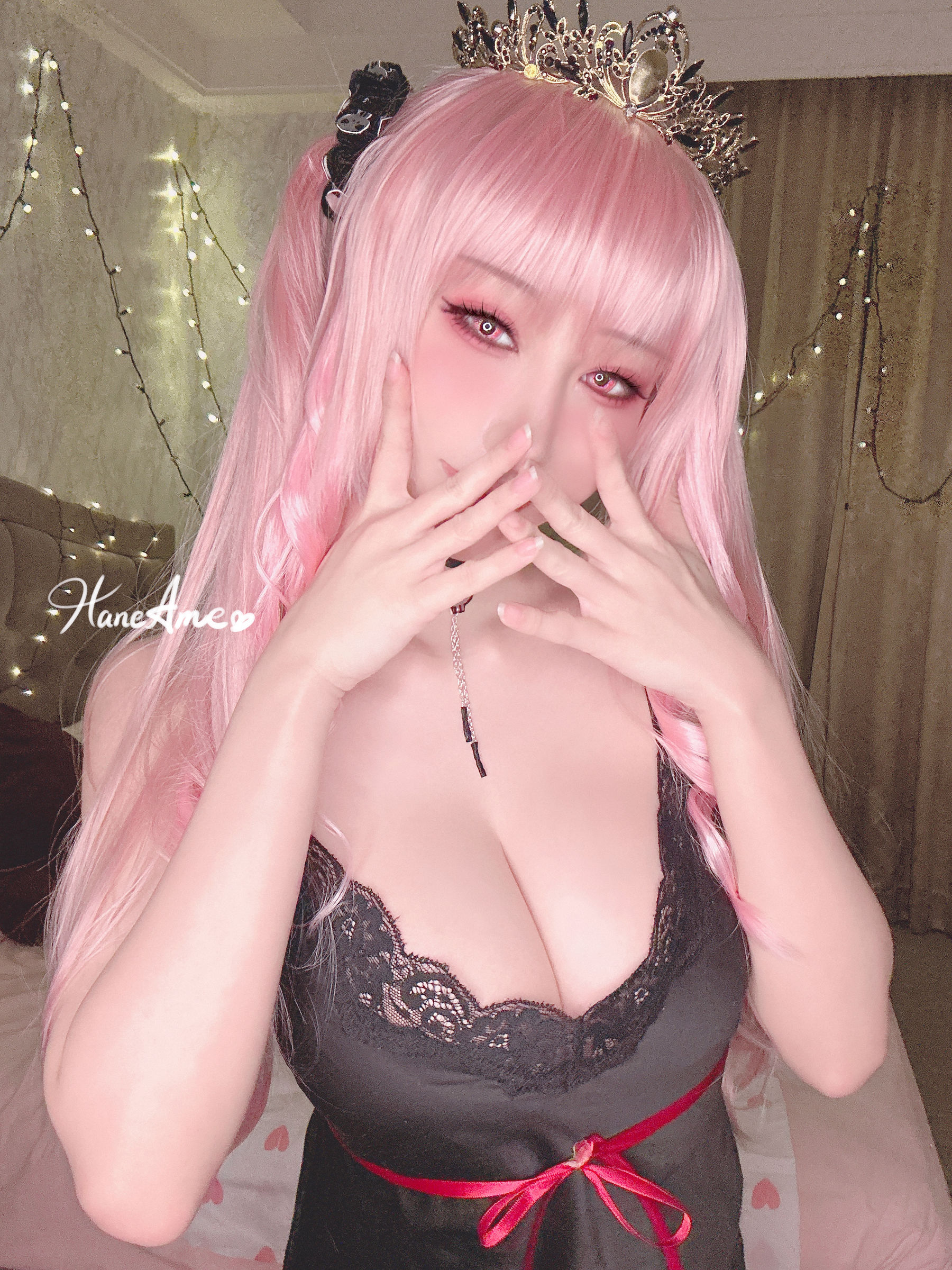 Hane 雨波写真 – Hololive Calliope 死神睡衣 [32P]