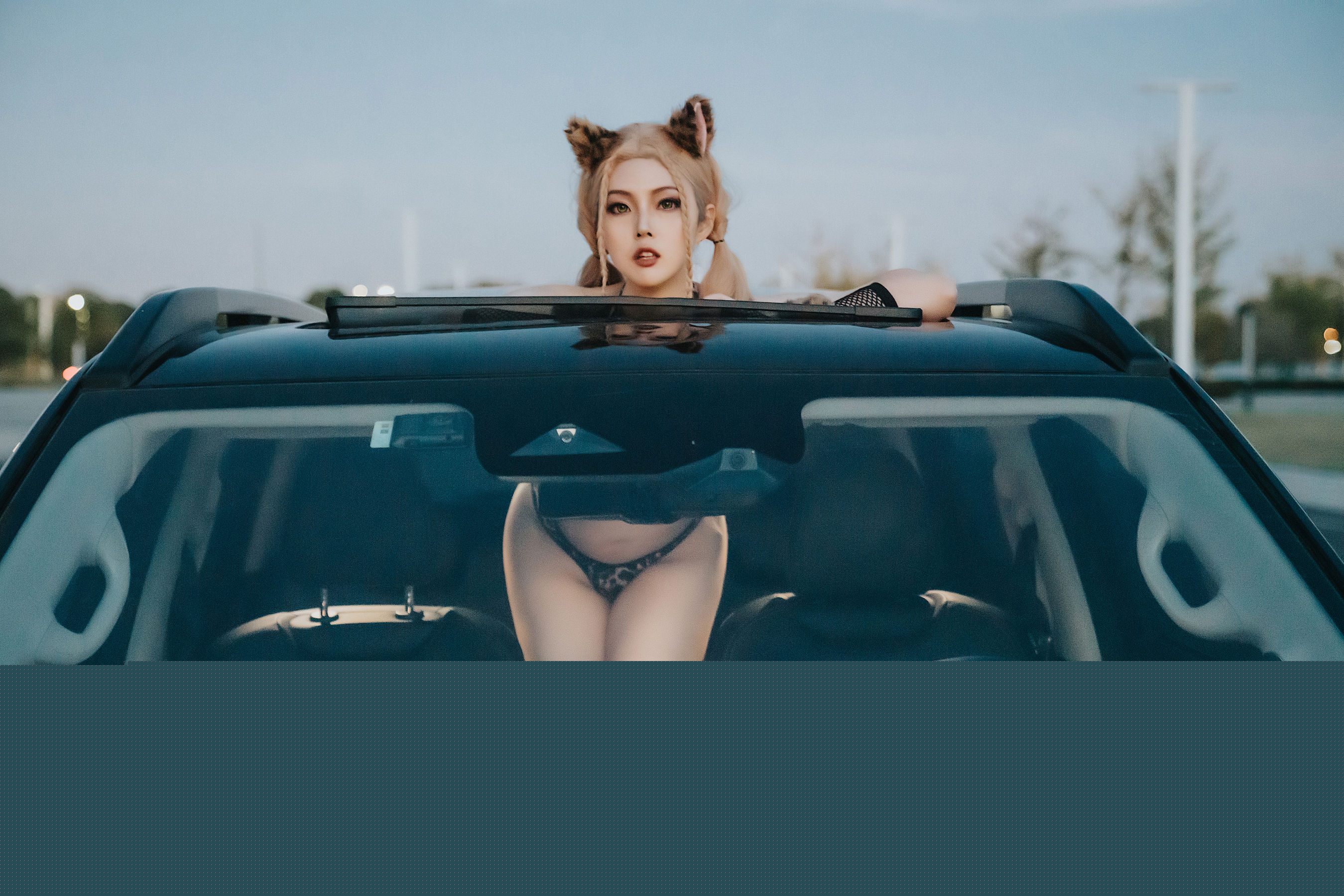 Natsuko夏夏子 豹纹X车 [40P]