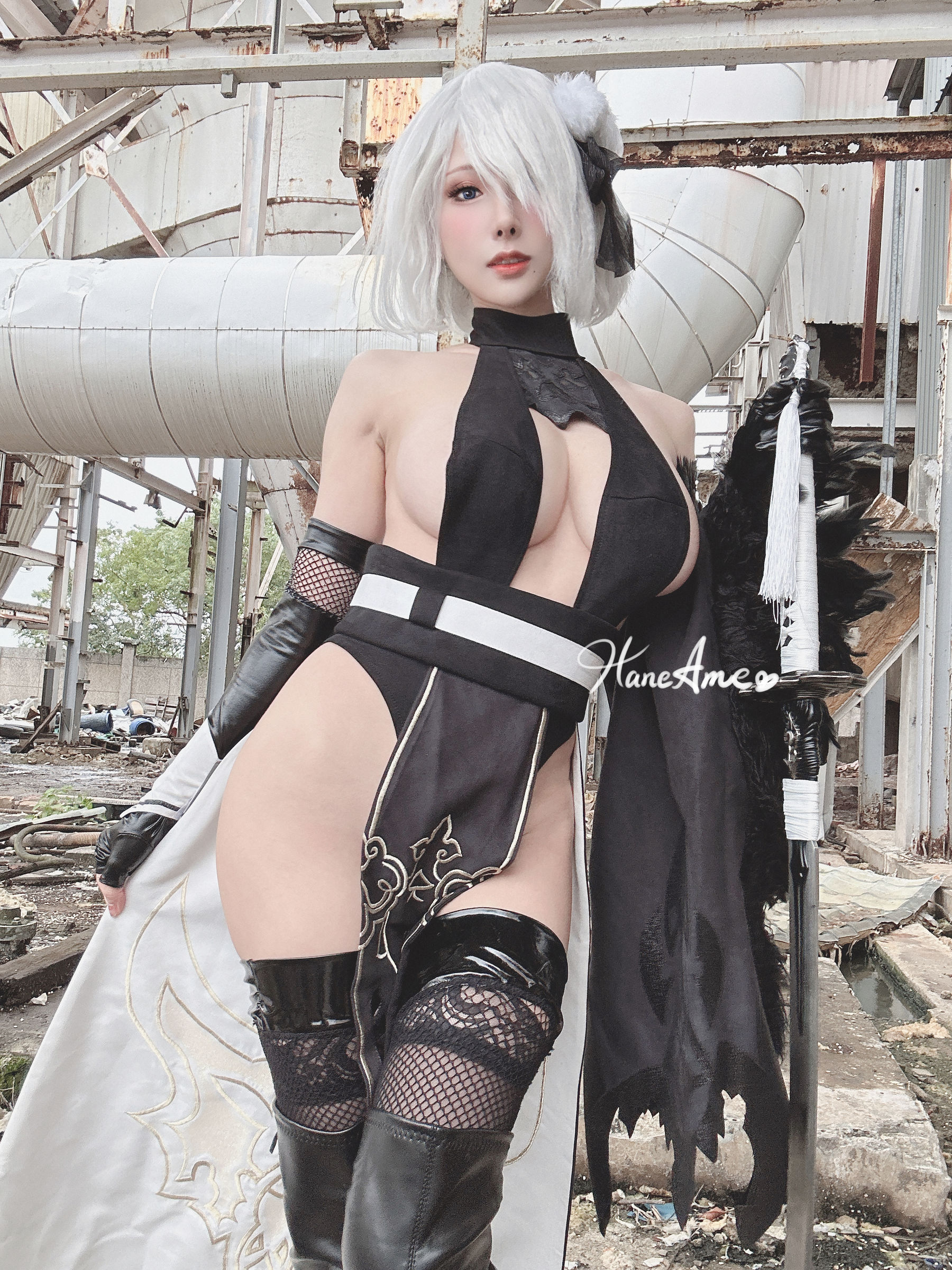 Hane Ame 雨波写真 – Nier 2BSelfie [45P]