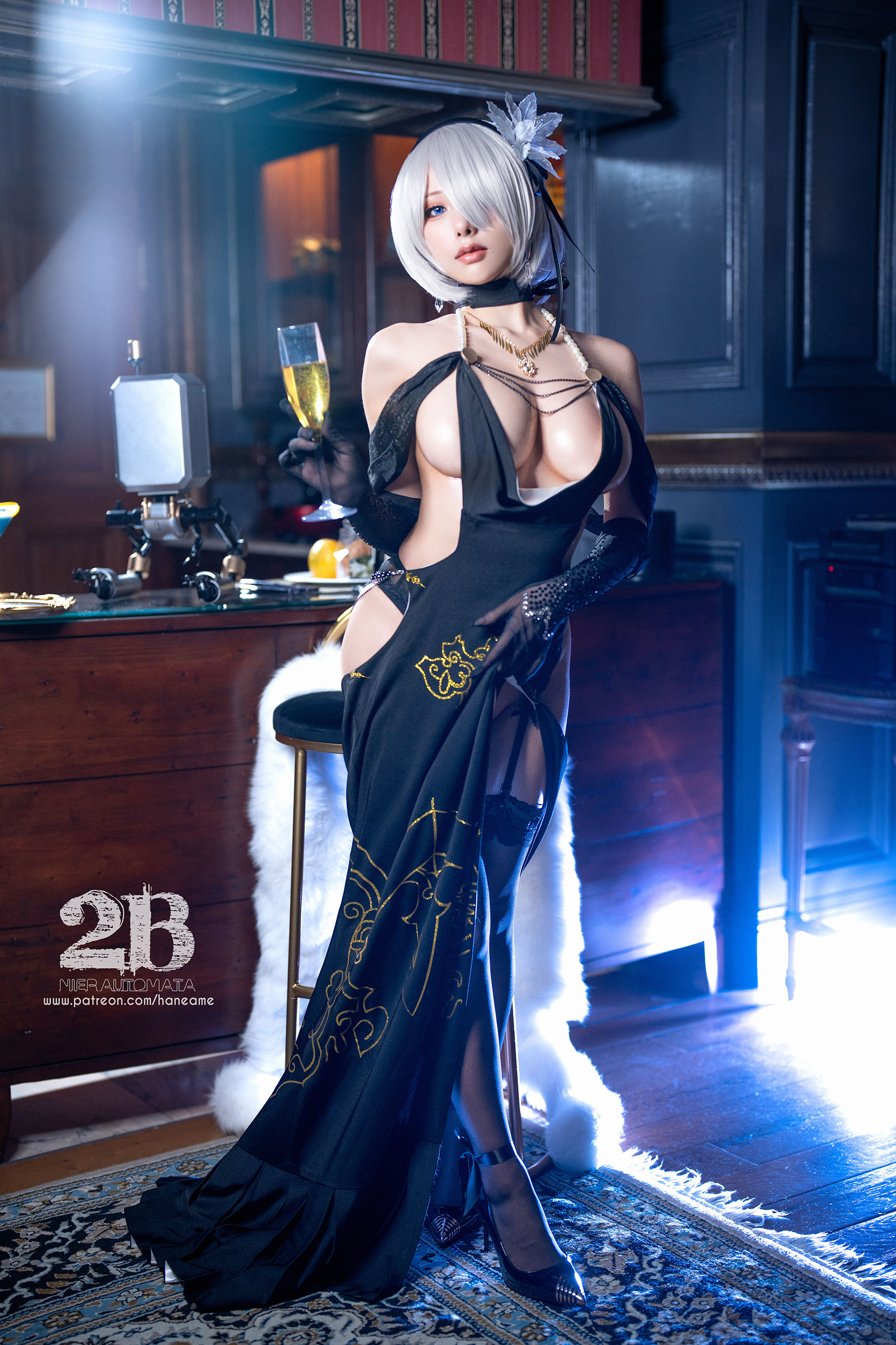 Hane Ame 雨波写真 – Nier 2B Gown [30P]