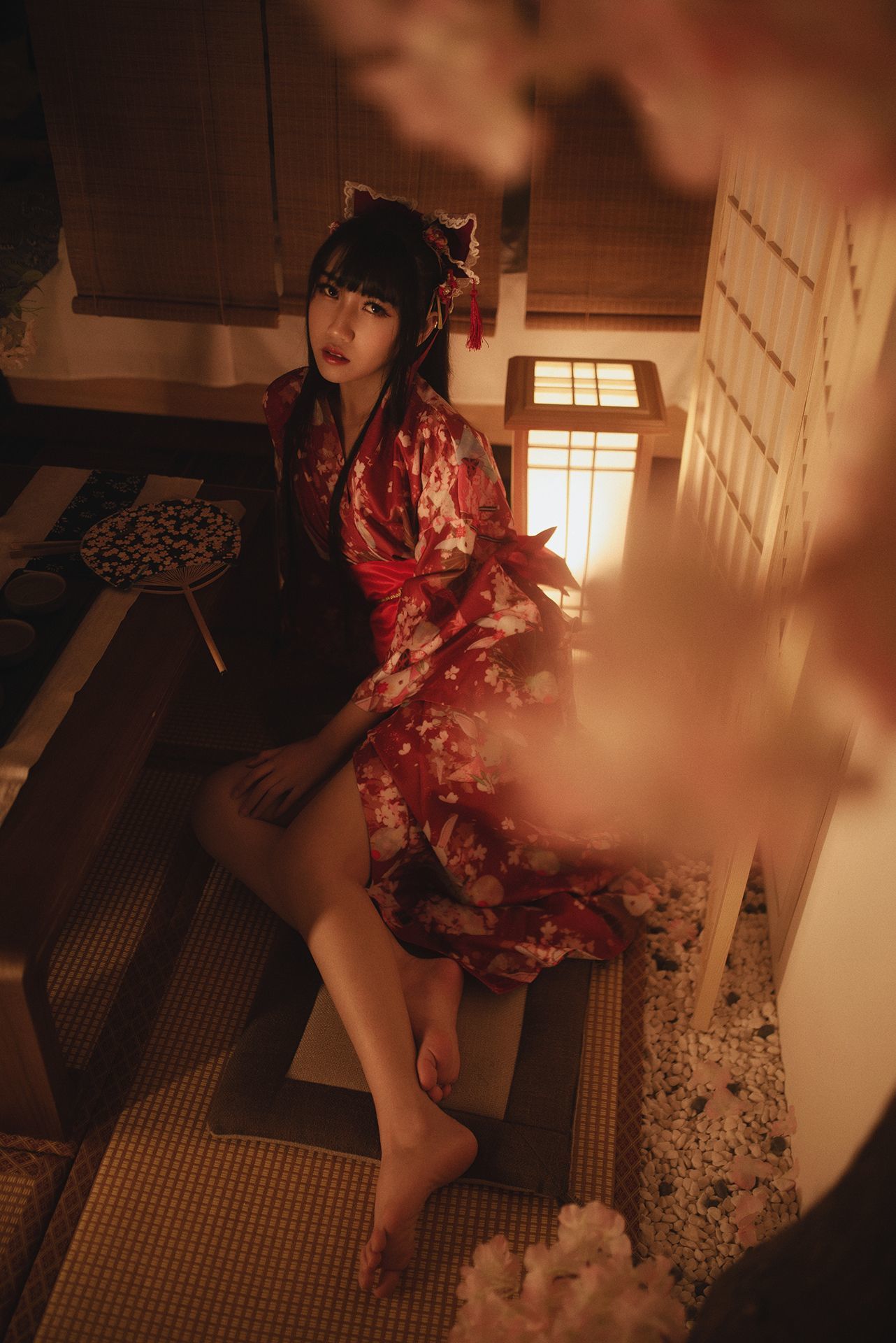 微博人气Coser不呆猫 – 捆绑和服 [110P]