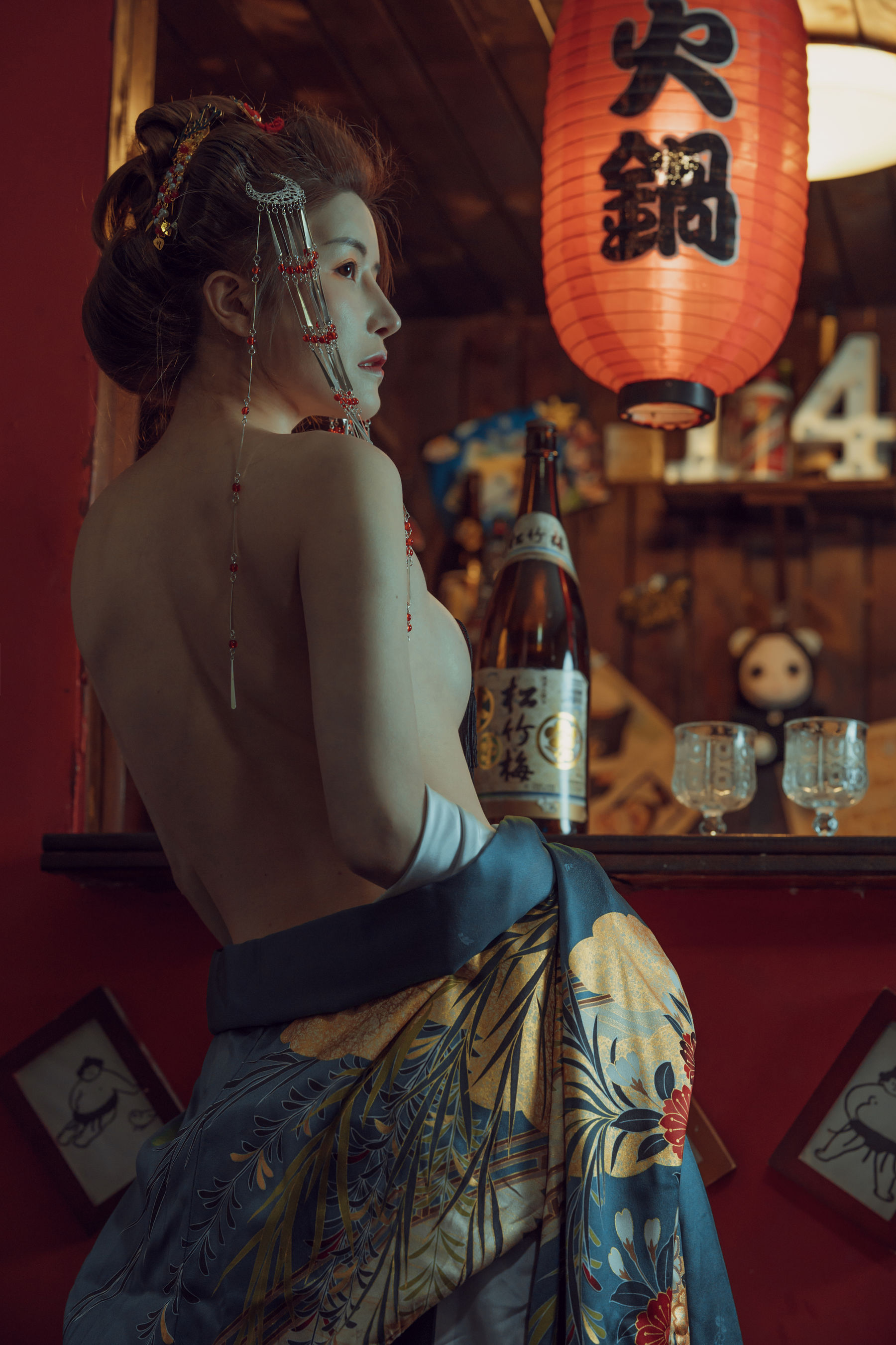 鹿八岁 – 酒醉的和服少女 [40P]