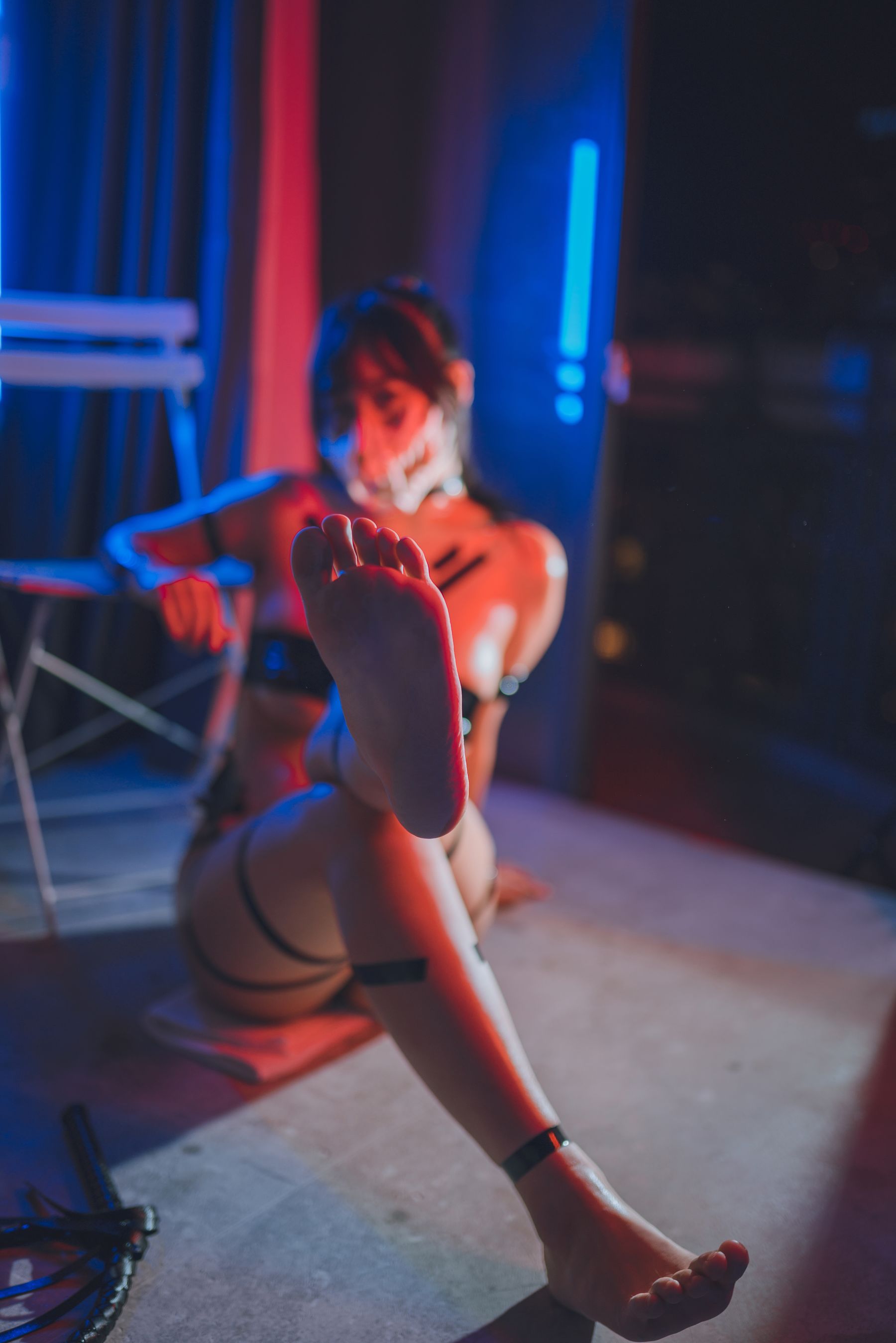 浅安安 – 黑胶带 [44P]