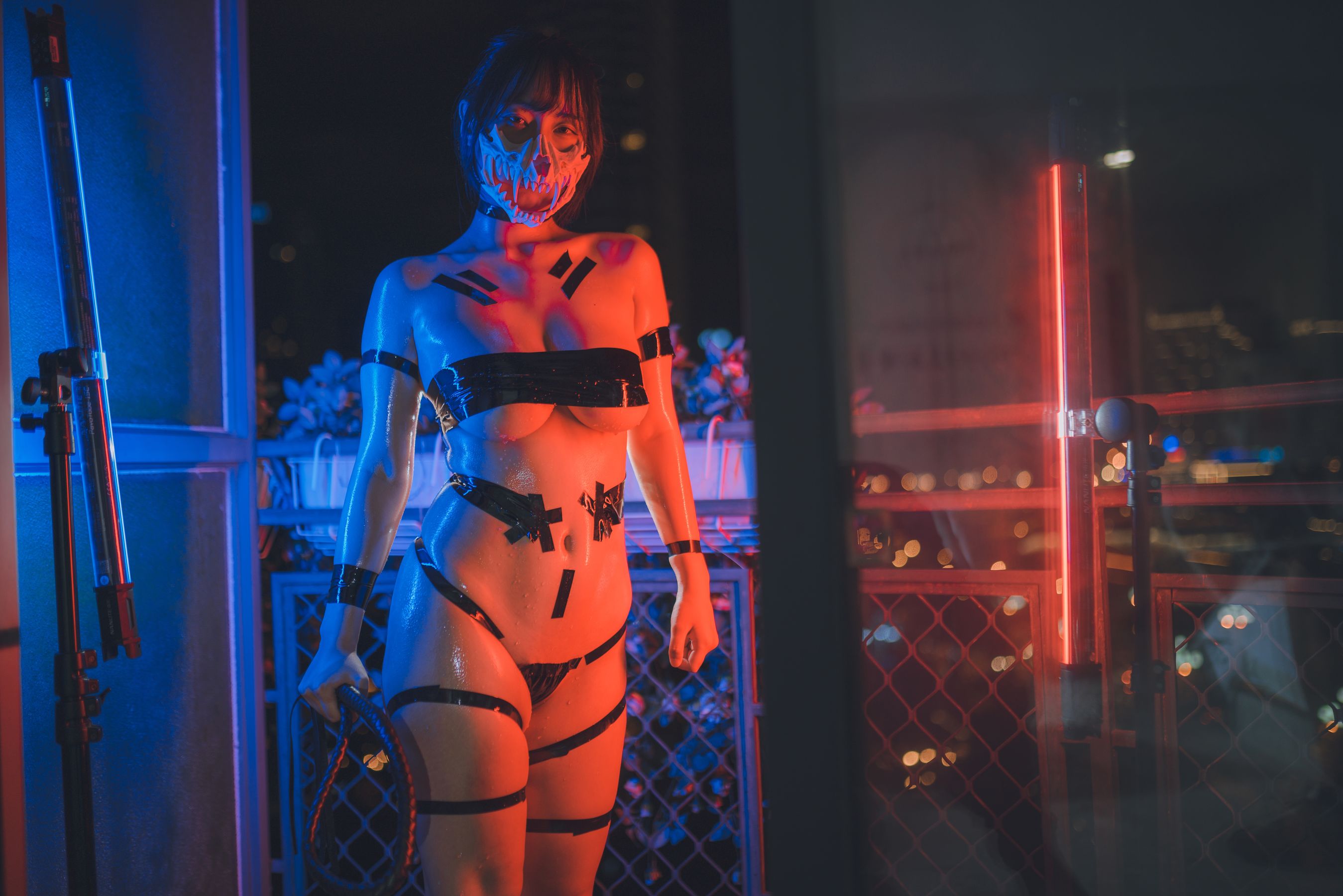 浅安安 – 黑胶带 [44P]