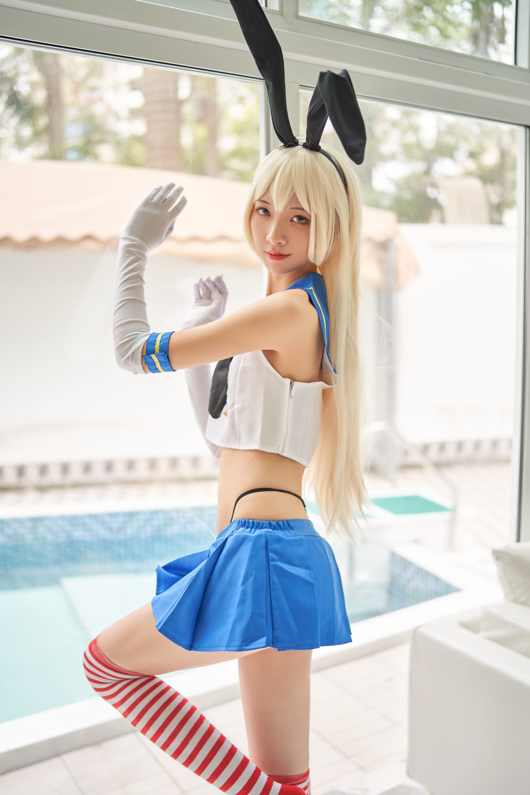 清纯妹子西瓜 – 舰队少女 兔女郎 [128P]