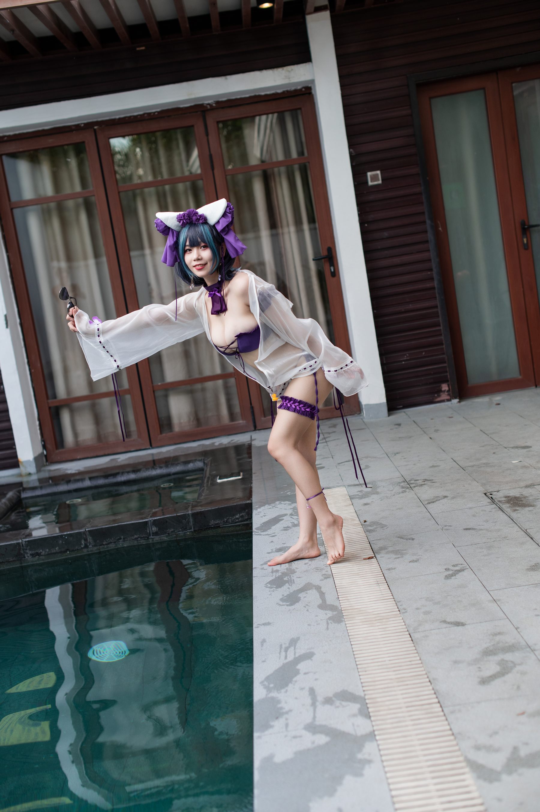 末夜787 – 舰长 柴郡泳装 [31P]