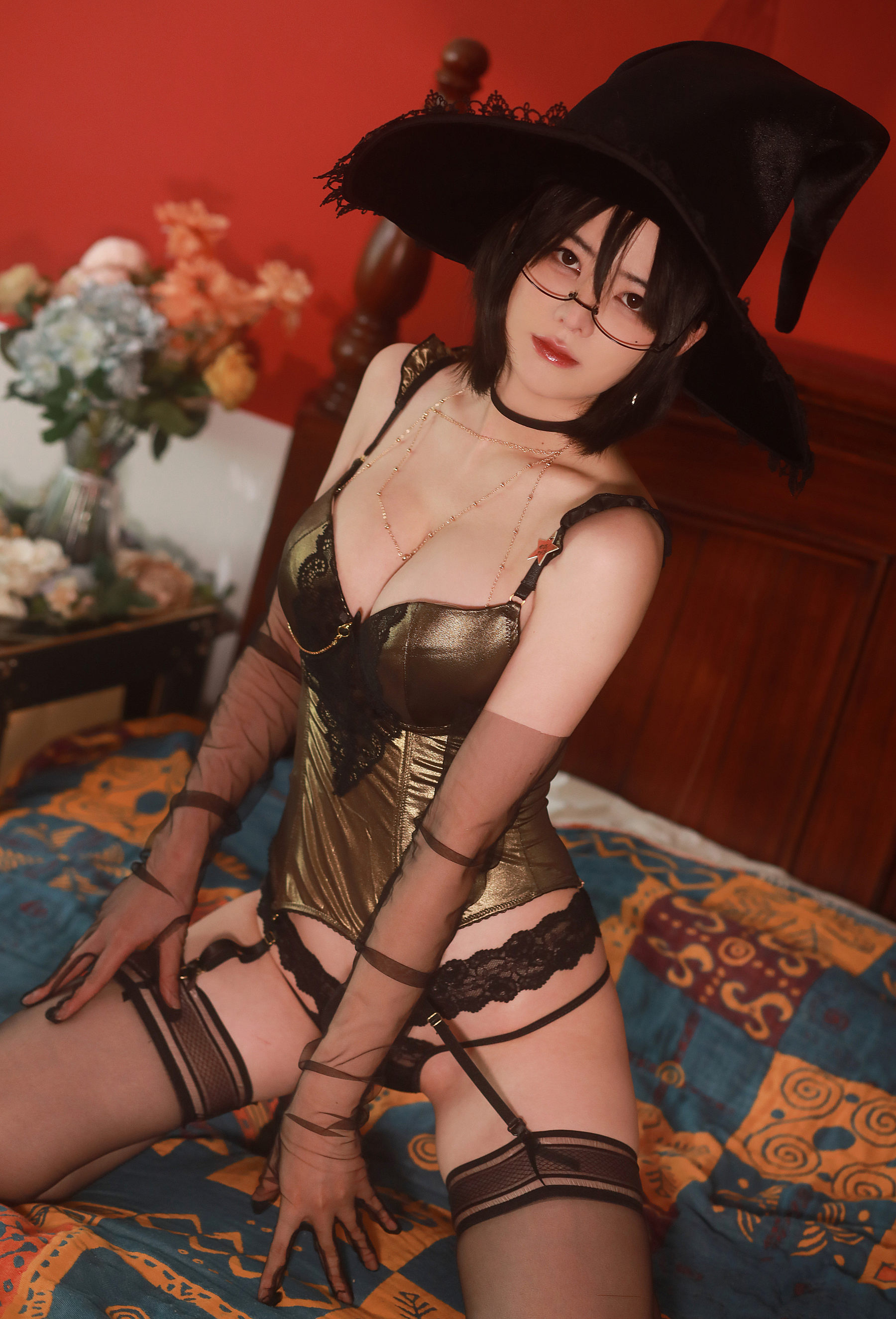 眼酱大魔王w – 御姉感の魔女様 [18P]