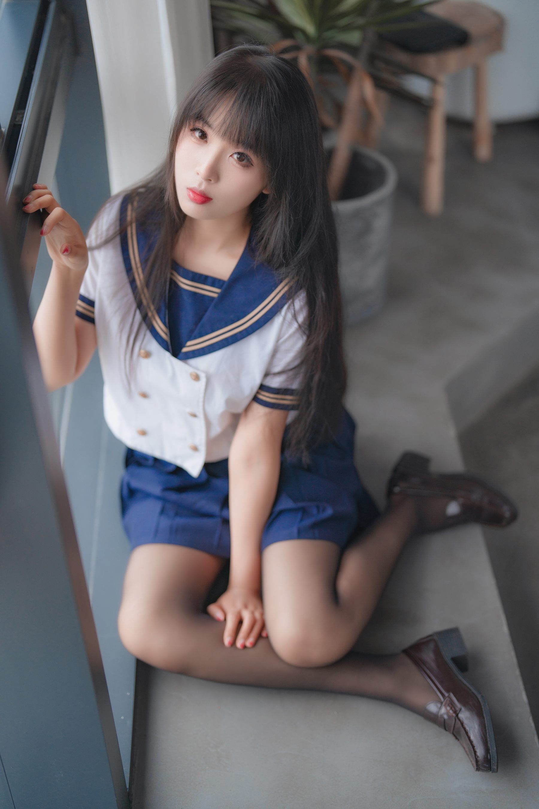 轩萧学姐 – 五月舰长 黑丝JK内衣 [32P]