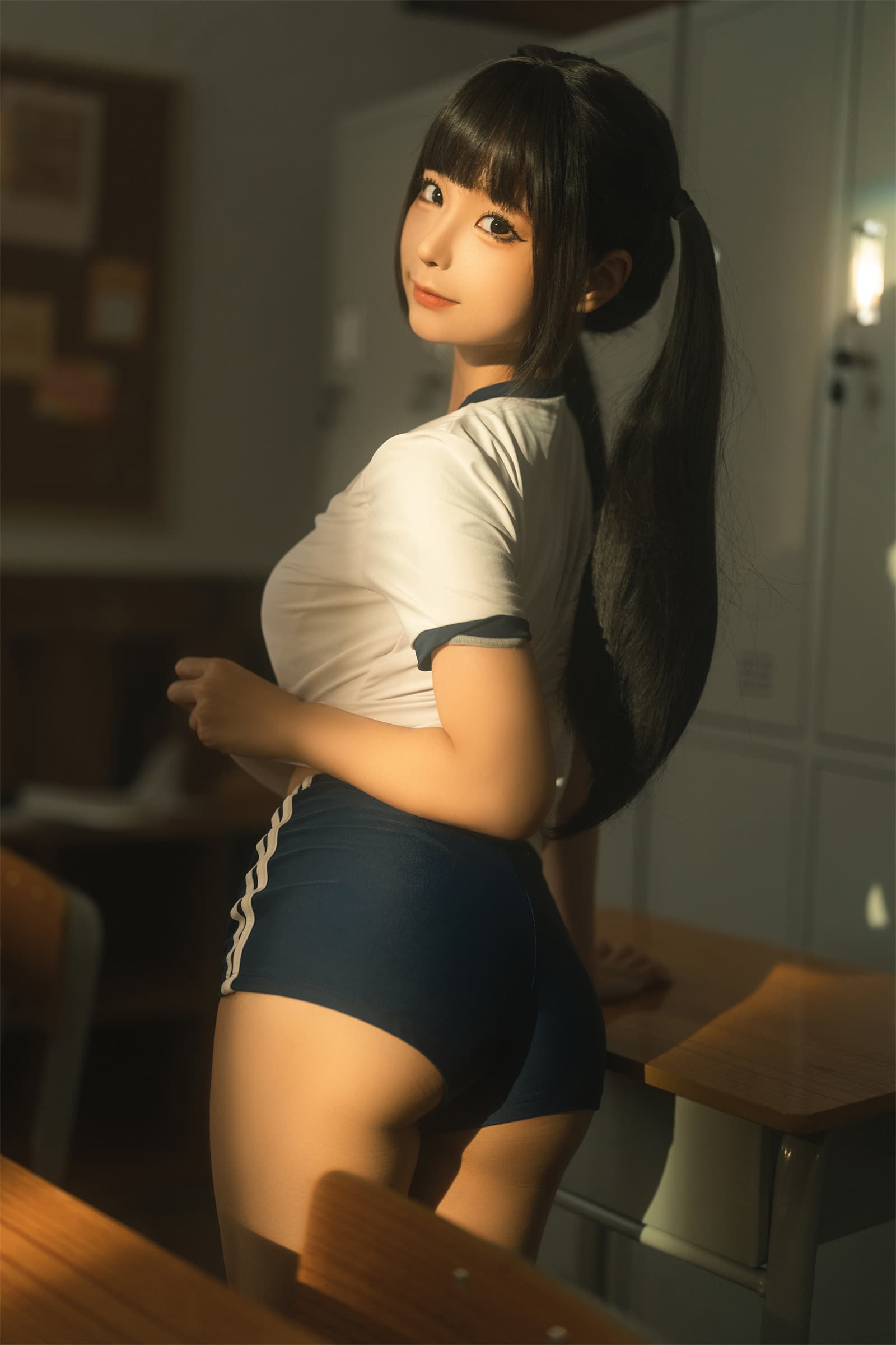 蠢沫沫 – 午后课间-可爱粉裙 [45P]