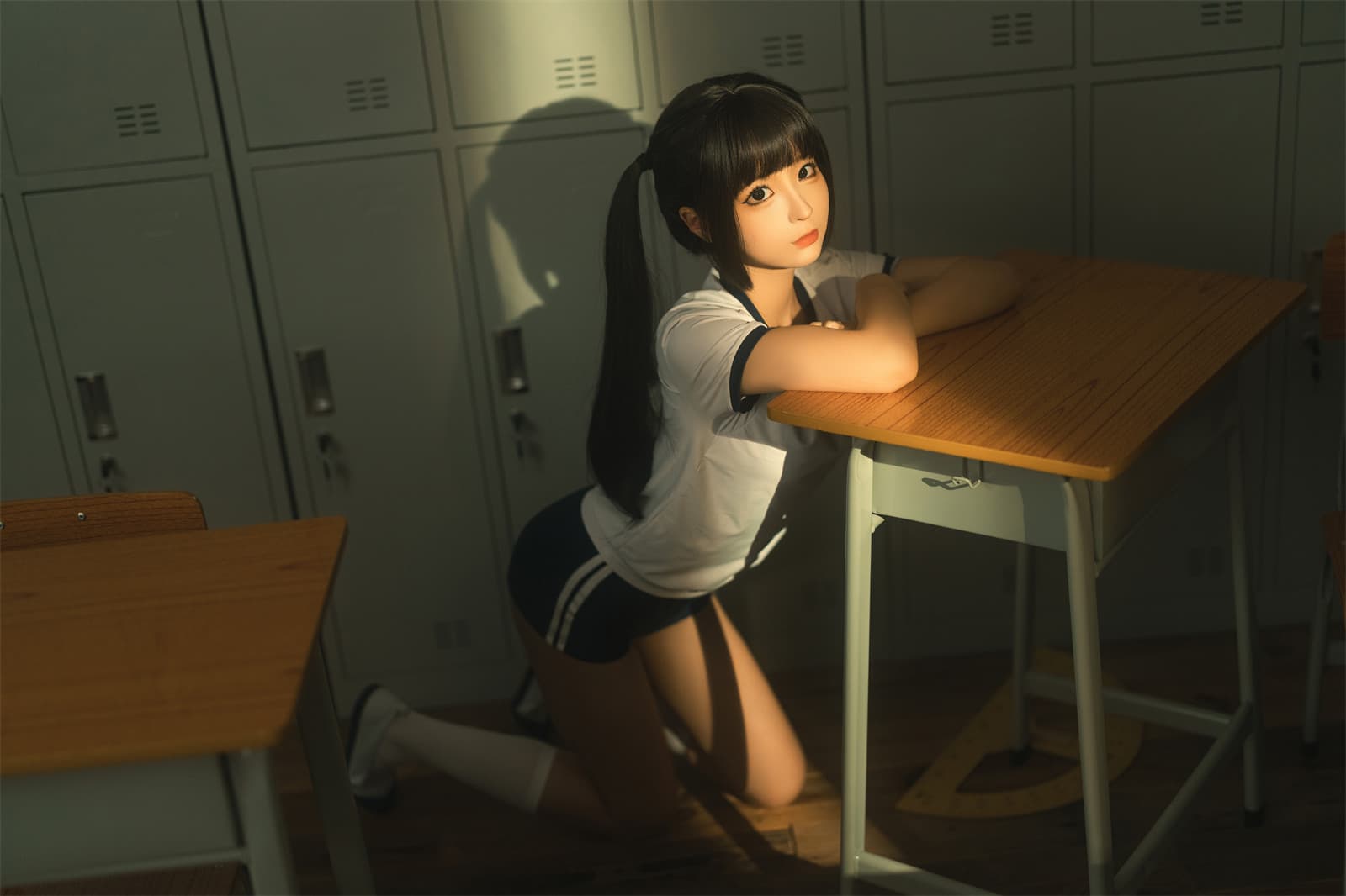 蠢沫沫 – 午后课间-可爱粉裙 [45P]