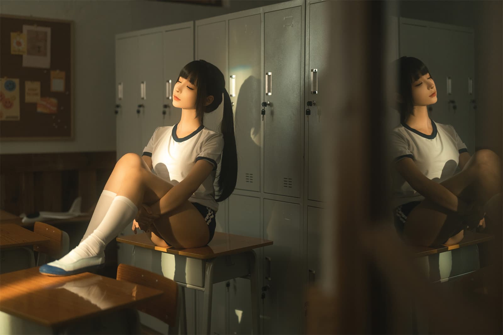 蠢沫沫 – 午后课间-可爱粉裙 [45P]