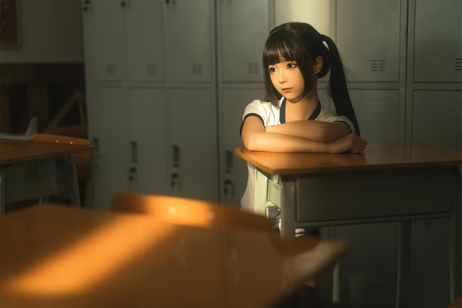 蠢沫沫 – 午后课间-可爱粉裙 [45P]