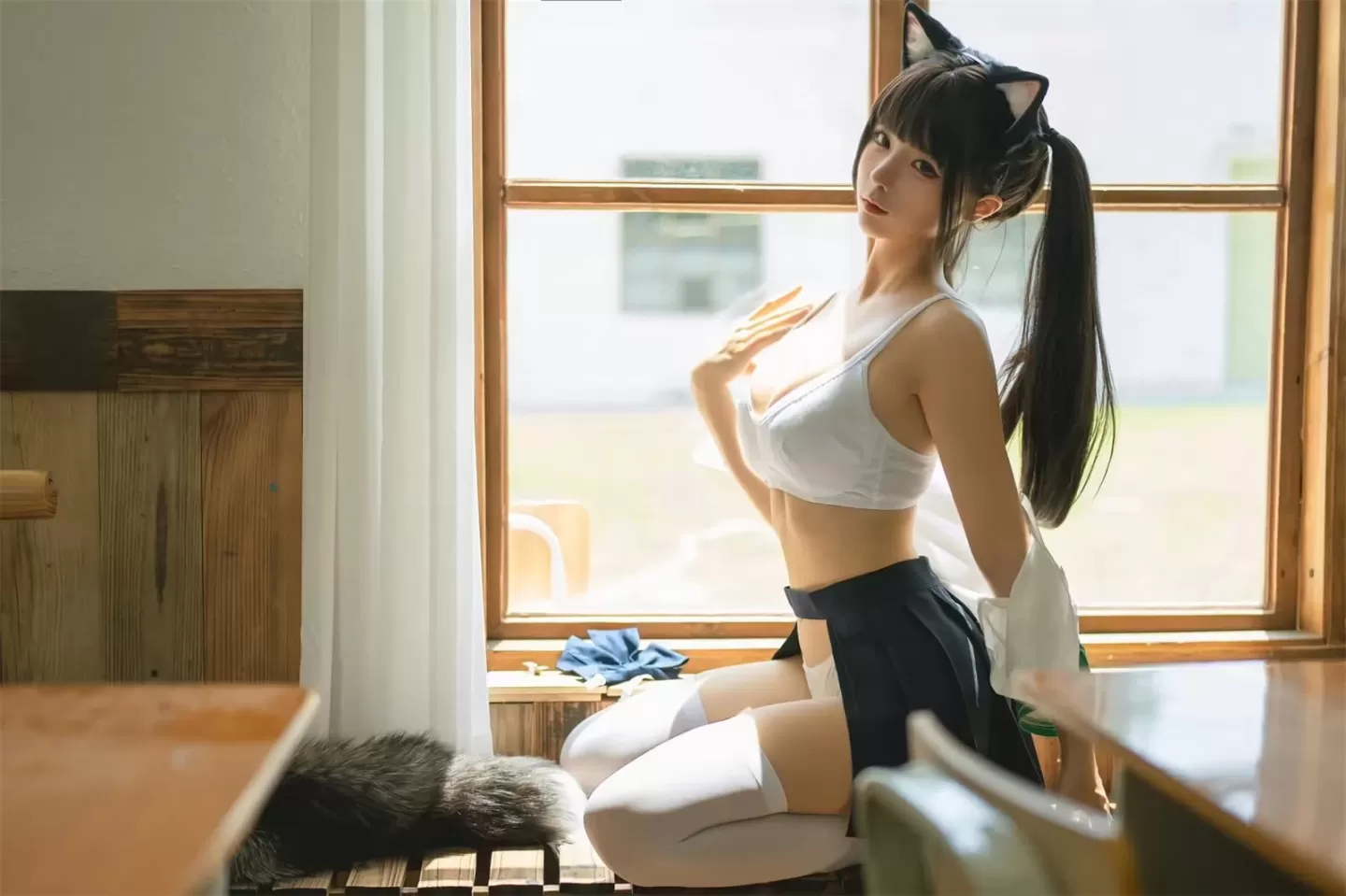 蠢沫沫 – 学妹是猫娘-居家学妹 [44P]