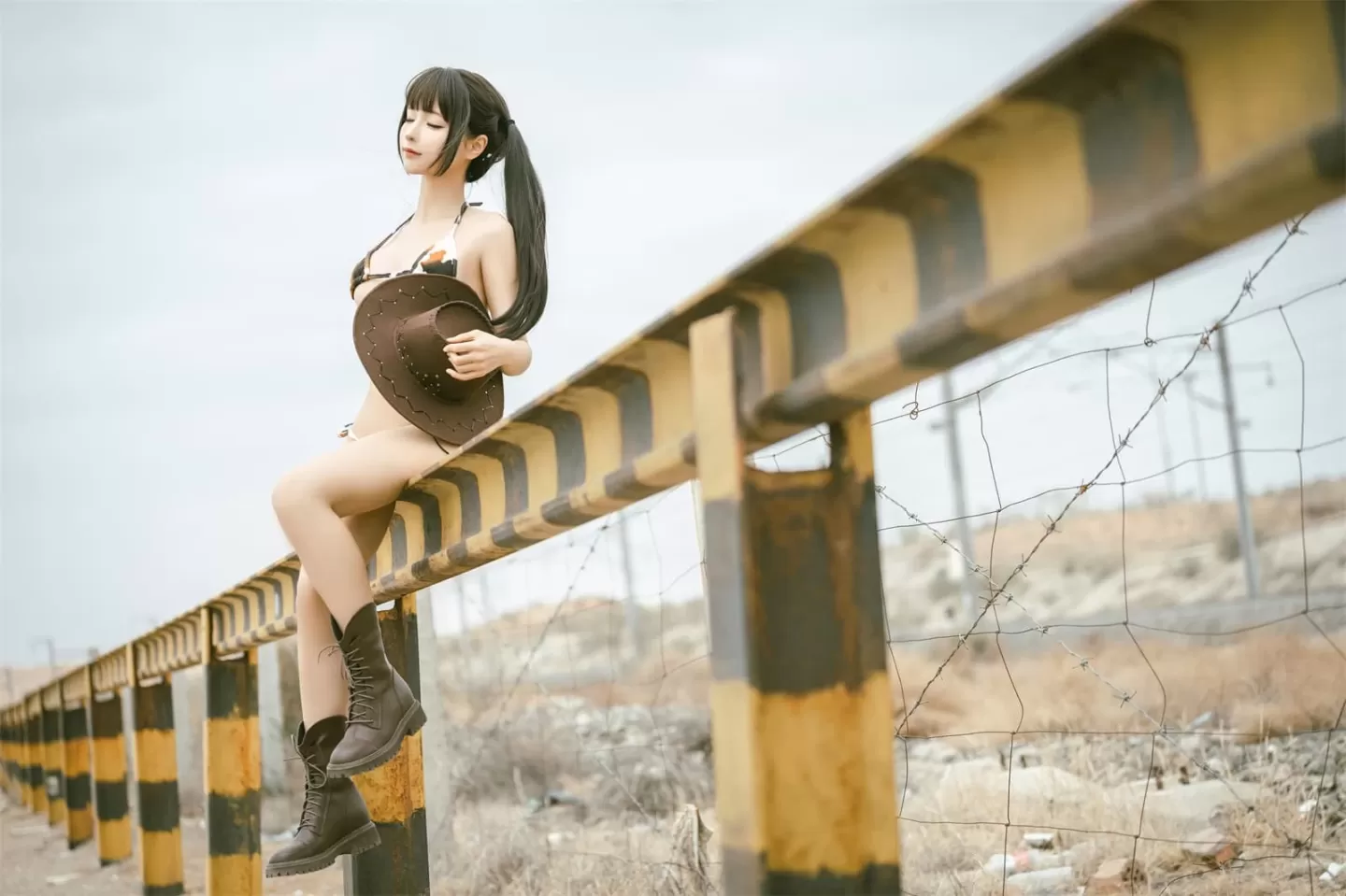 蠢沫沫 – 基尼牛仔-穹妹-欧式女仆 [57P]