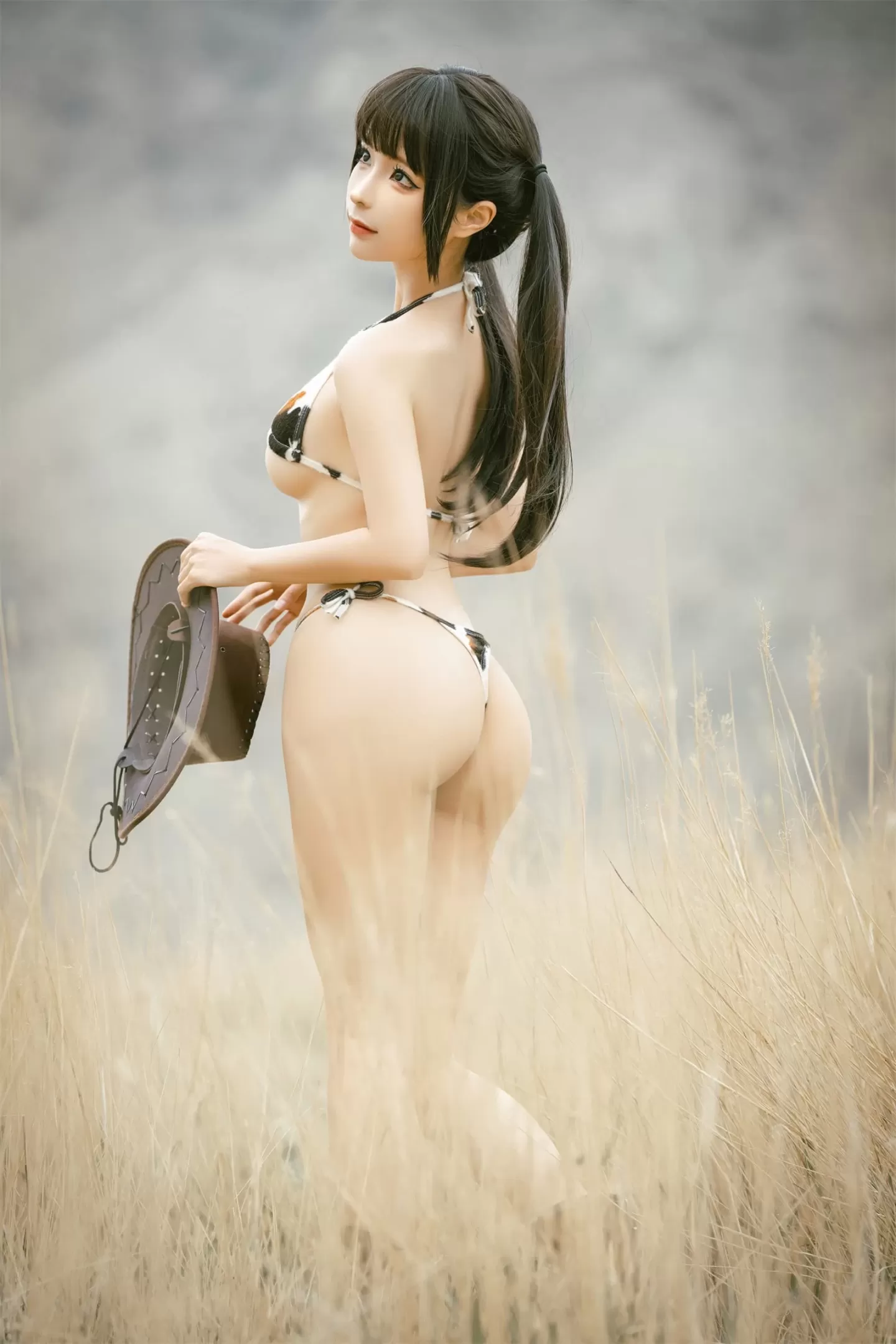 蠢沫沫 – 基尼牛仔-穹妹-欧式女仆 [57P]