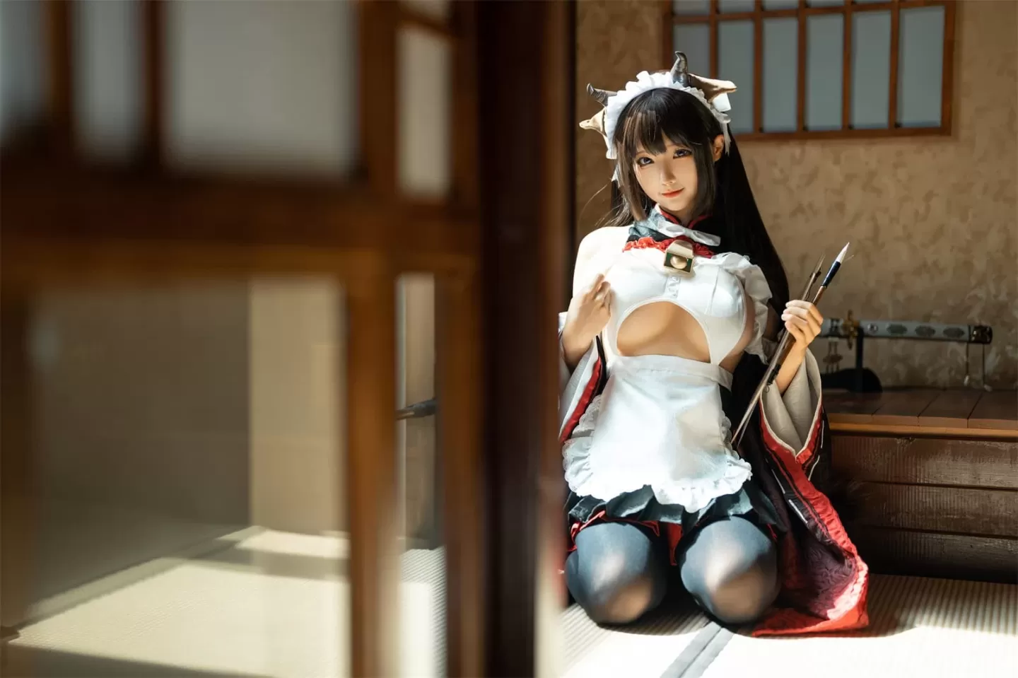 蠢沫沫 – 甘雨-猫猫-牛牛女仆 [52P]