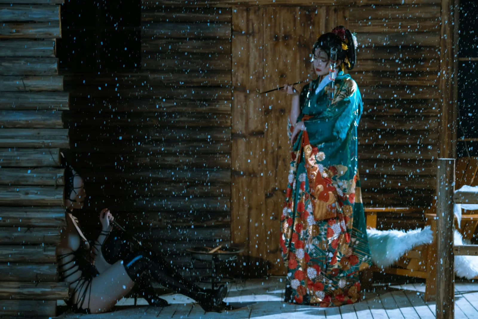 云溪溪×星澜×夏夏子 – 花魁X忍者 [59P]