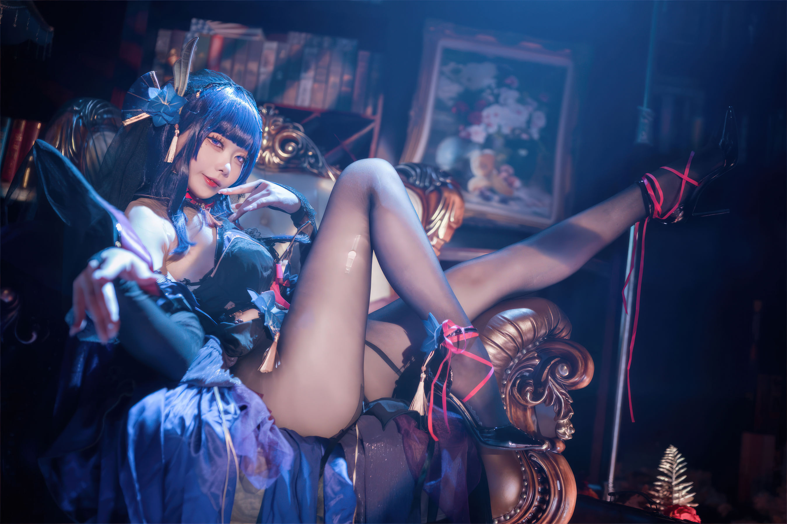 安食Ajiki – 原神 雷电将军魅魔 [24P]