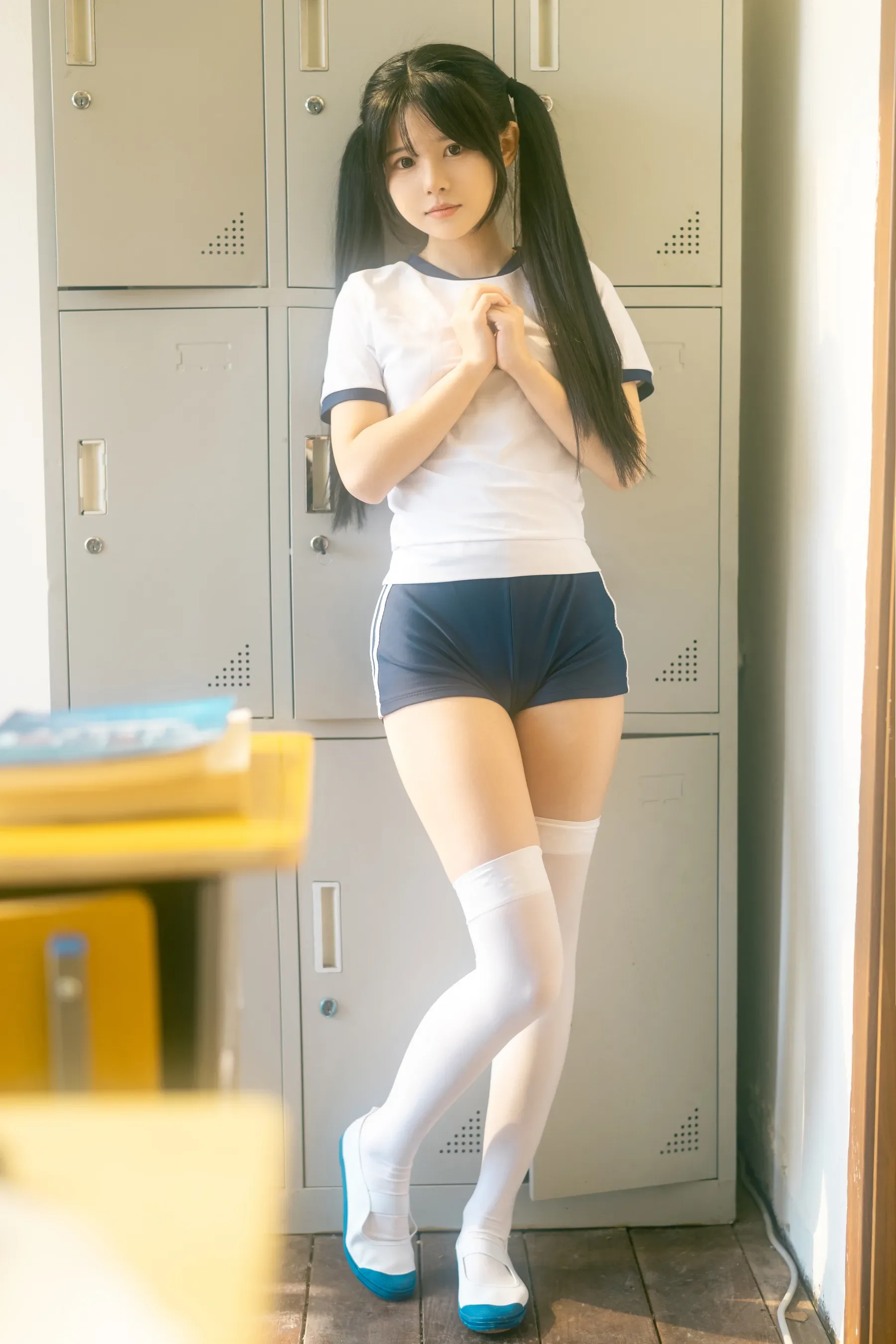 rua阮阮 – 春の更衣室-体操服 [47P]