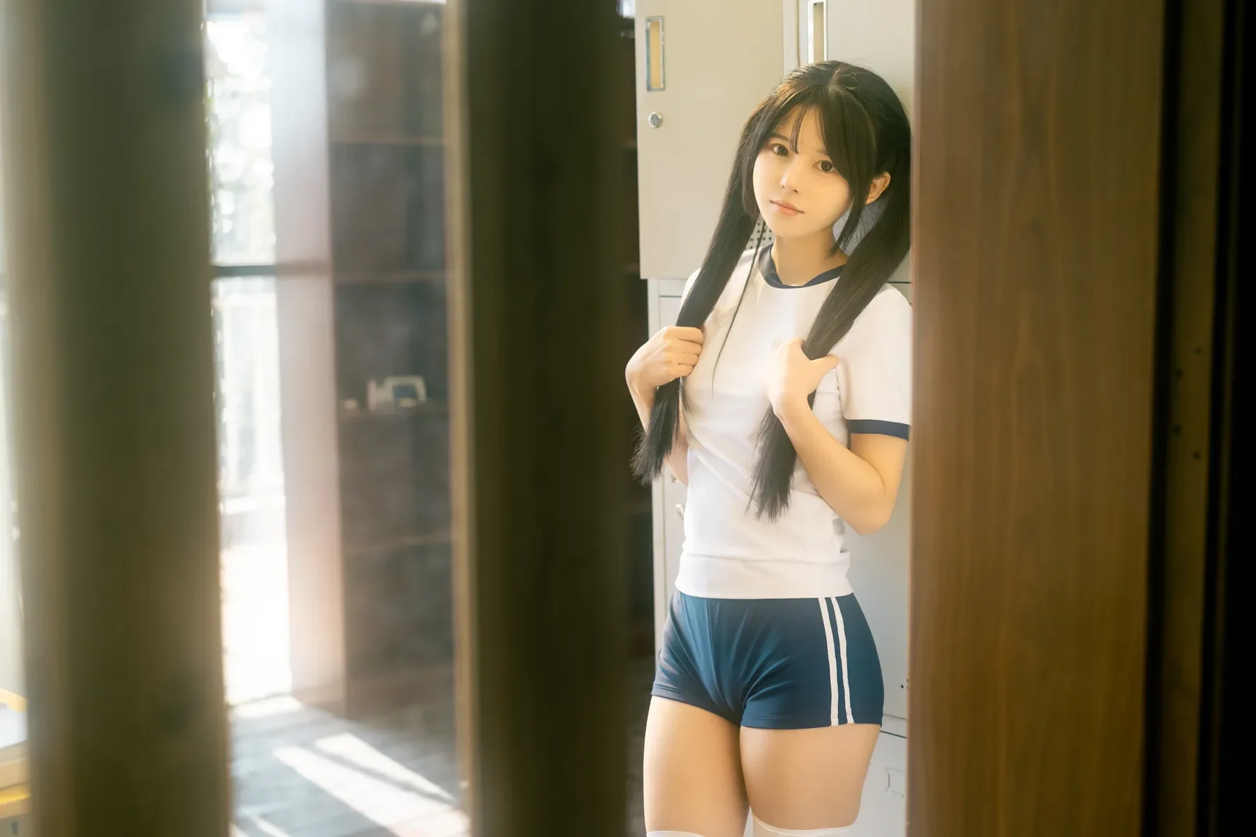 rua阮阮 – 春の更衣室-体操服 [47P]