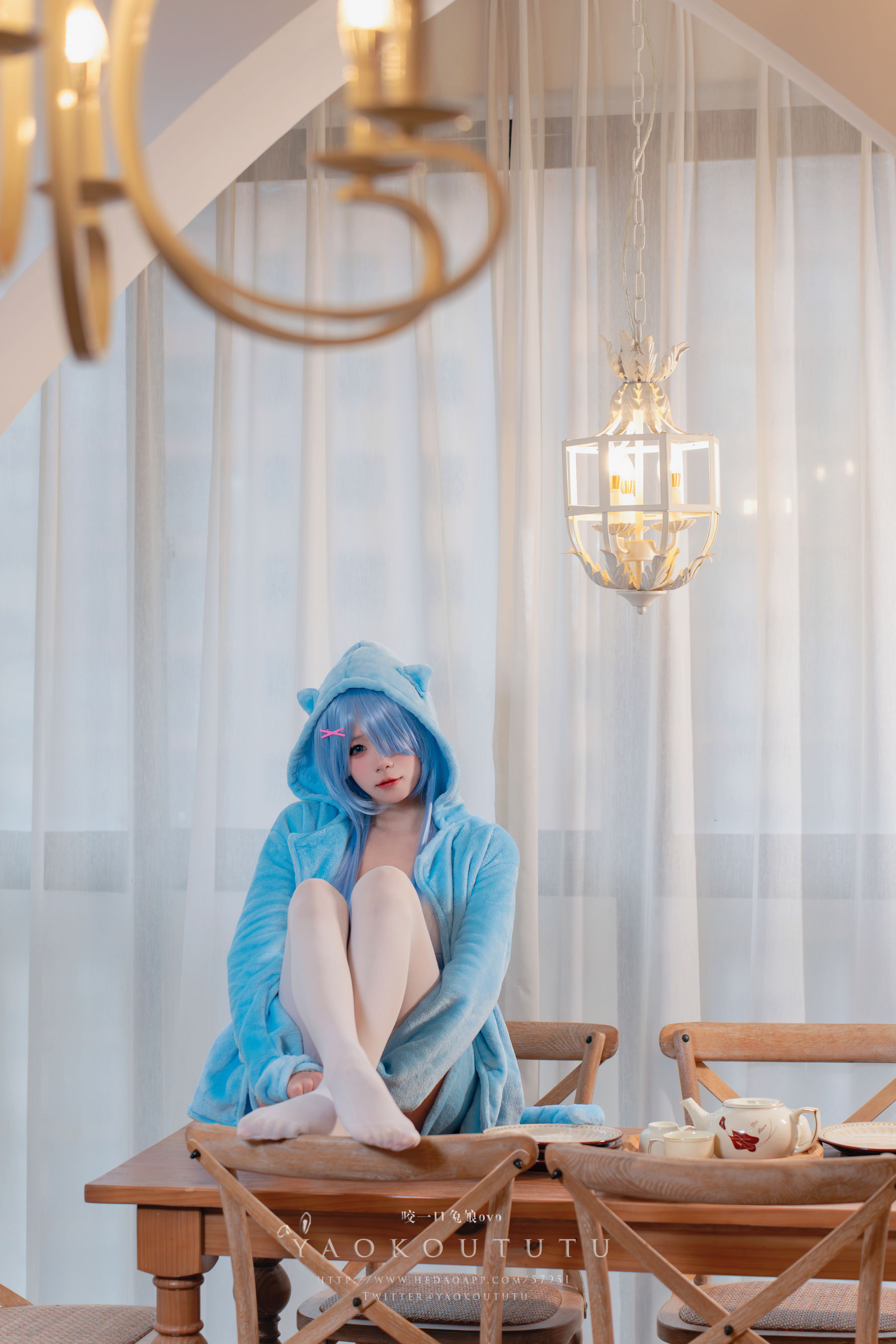 咬一口兔娘 – 蕾姆喵喵 [49P]