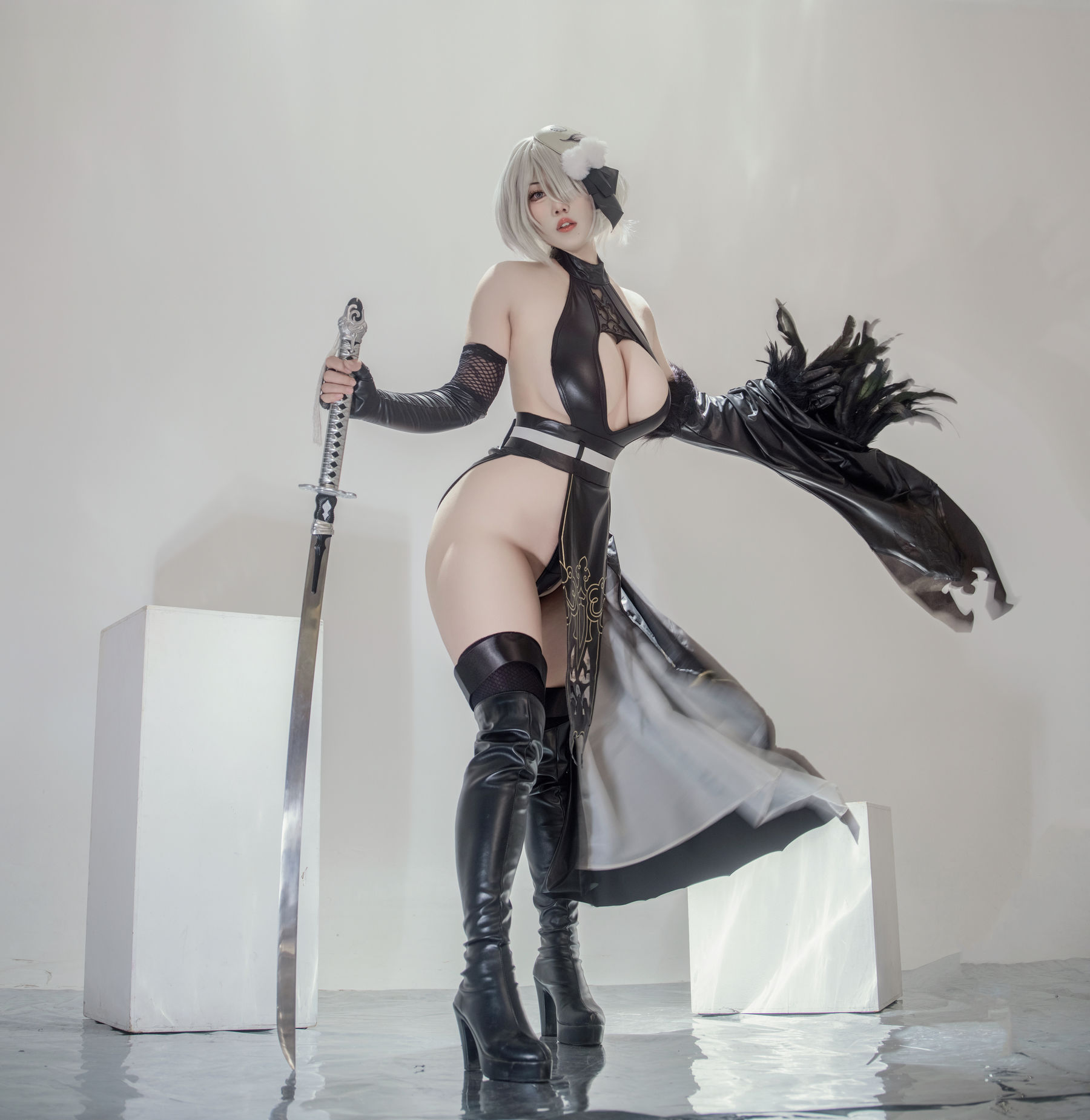 羊之甘露 – 2B同人旗袍X羊の机密 [22P]