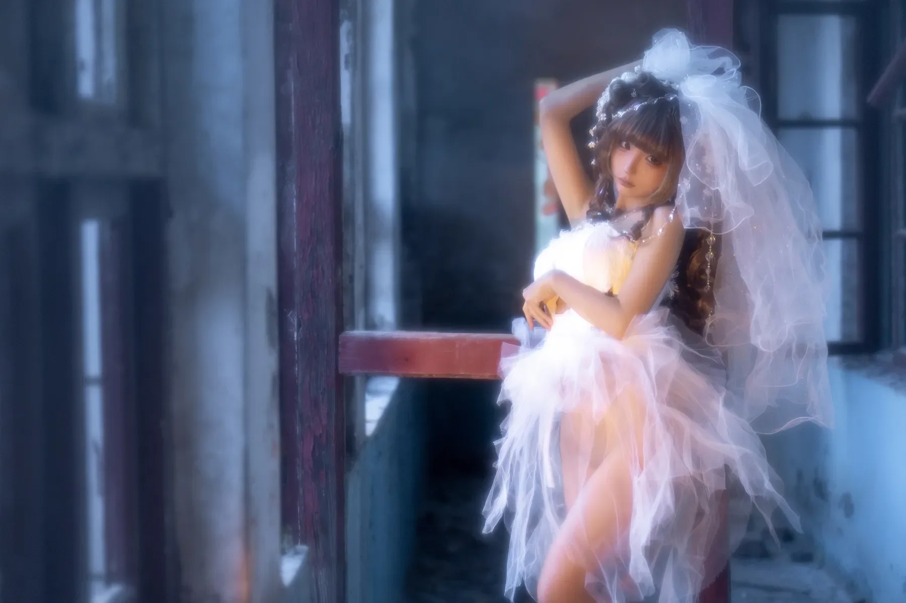 蠢沫沫 – 废墟婚纱 [61P]