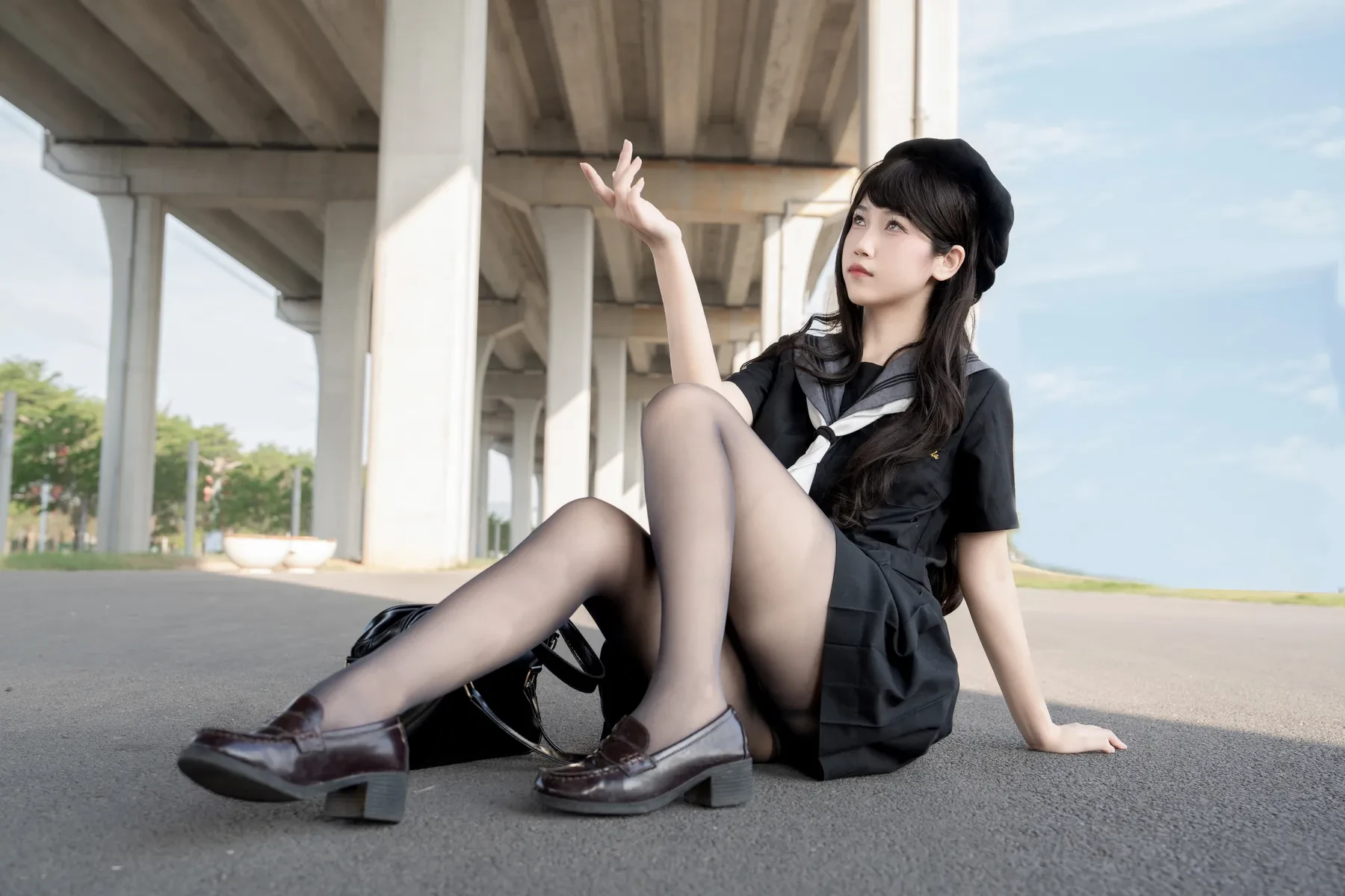 不呆猫 – 放课后野外JK [70P]