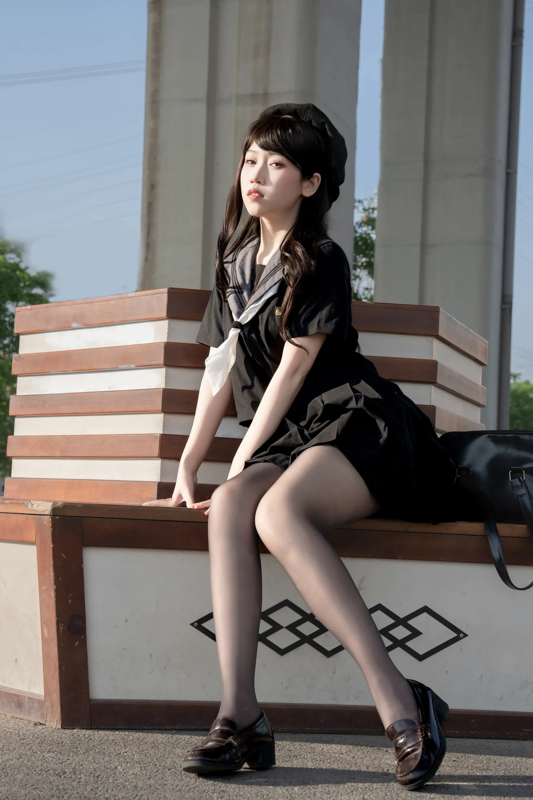 不呆猫 – 放课后野外JK [70P]