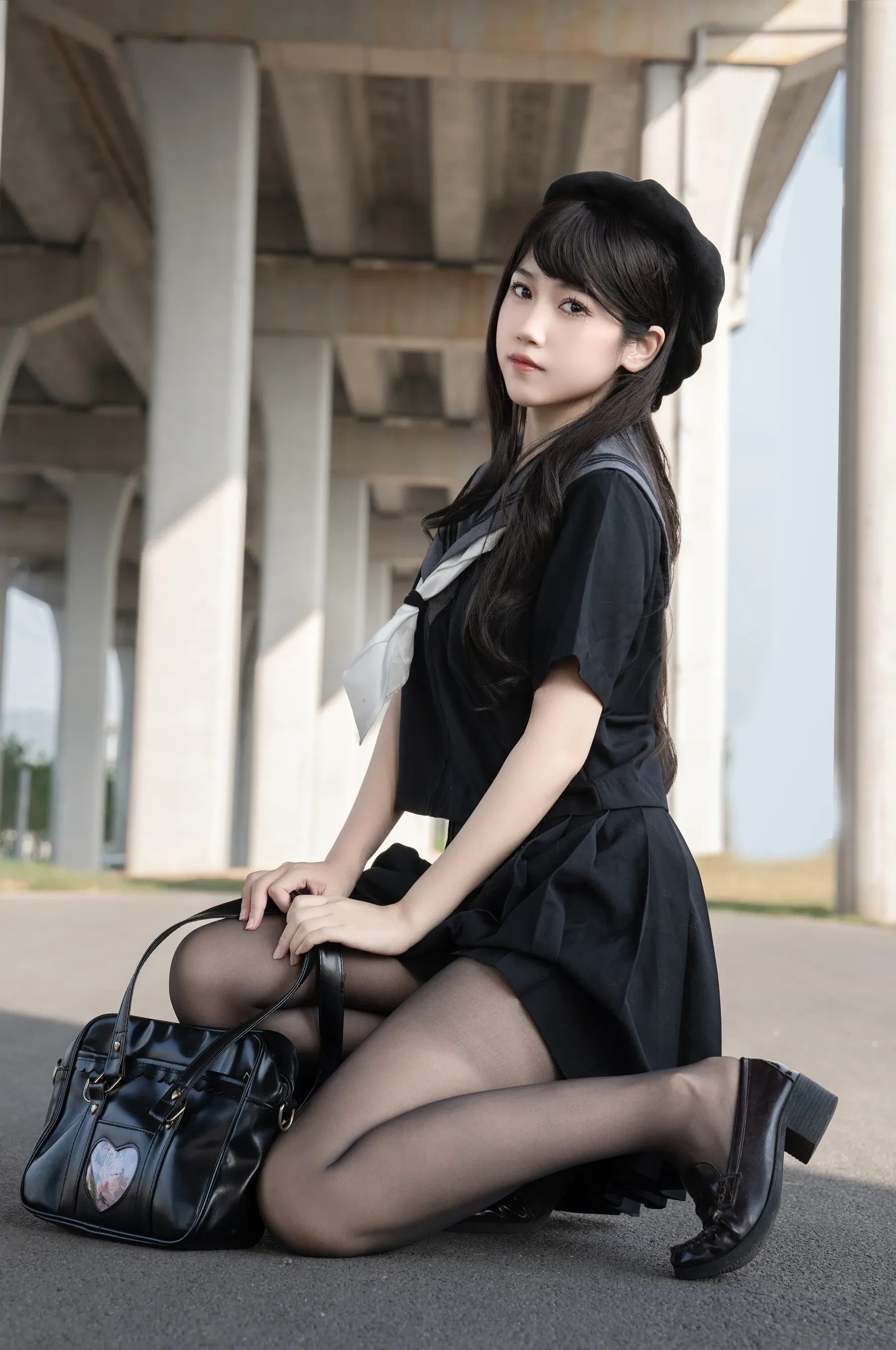 不呆猫 – 放课后野外JK [70P]