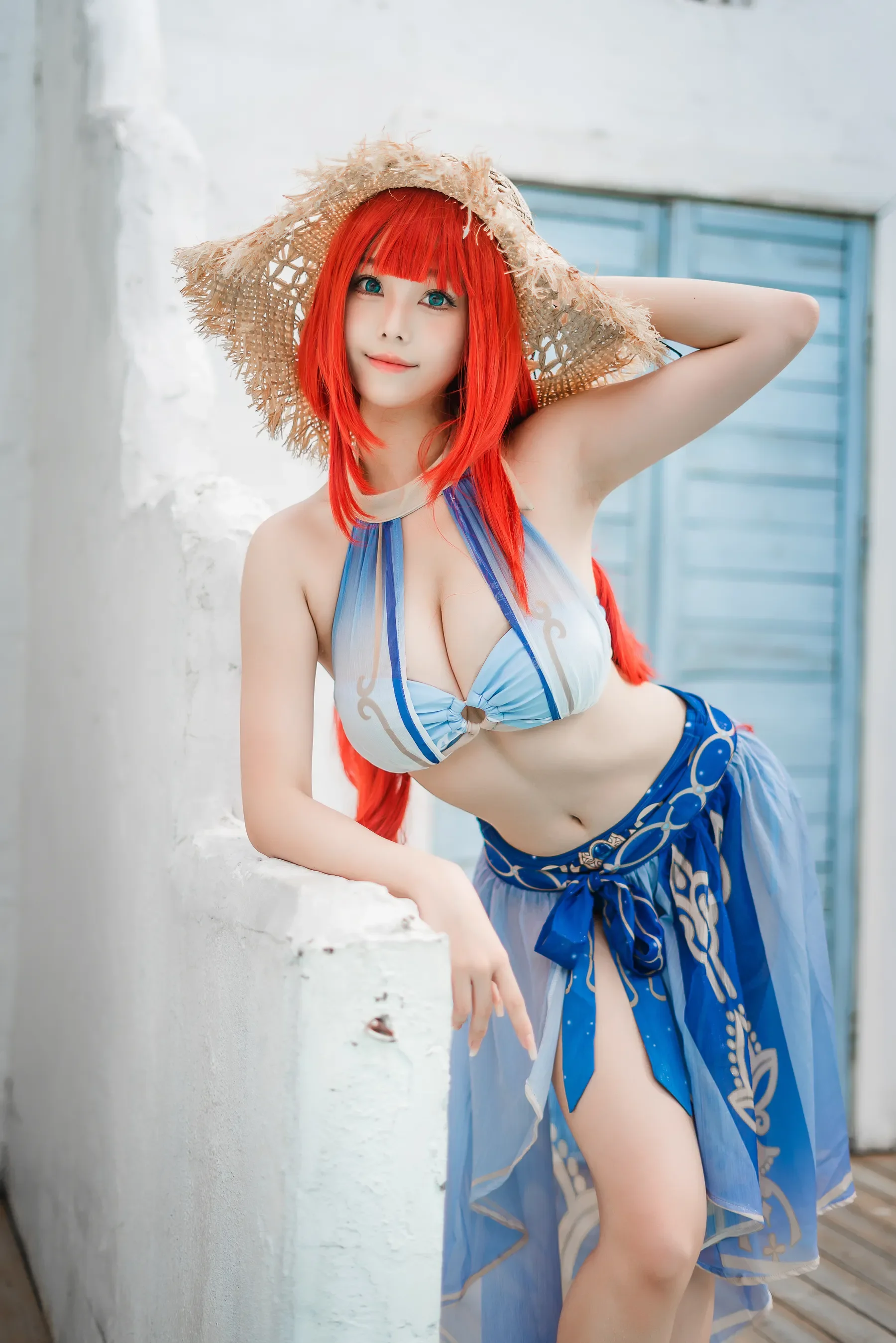 蜜汁猫裘 – 原神 妮露泳装 [21P]