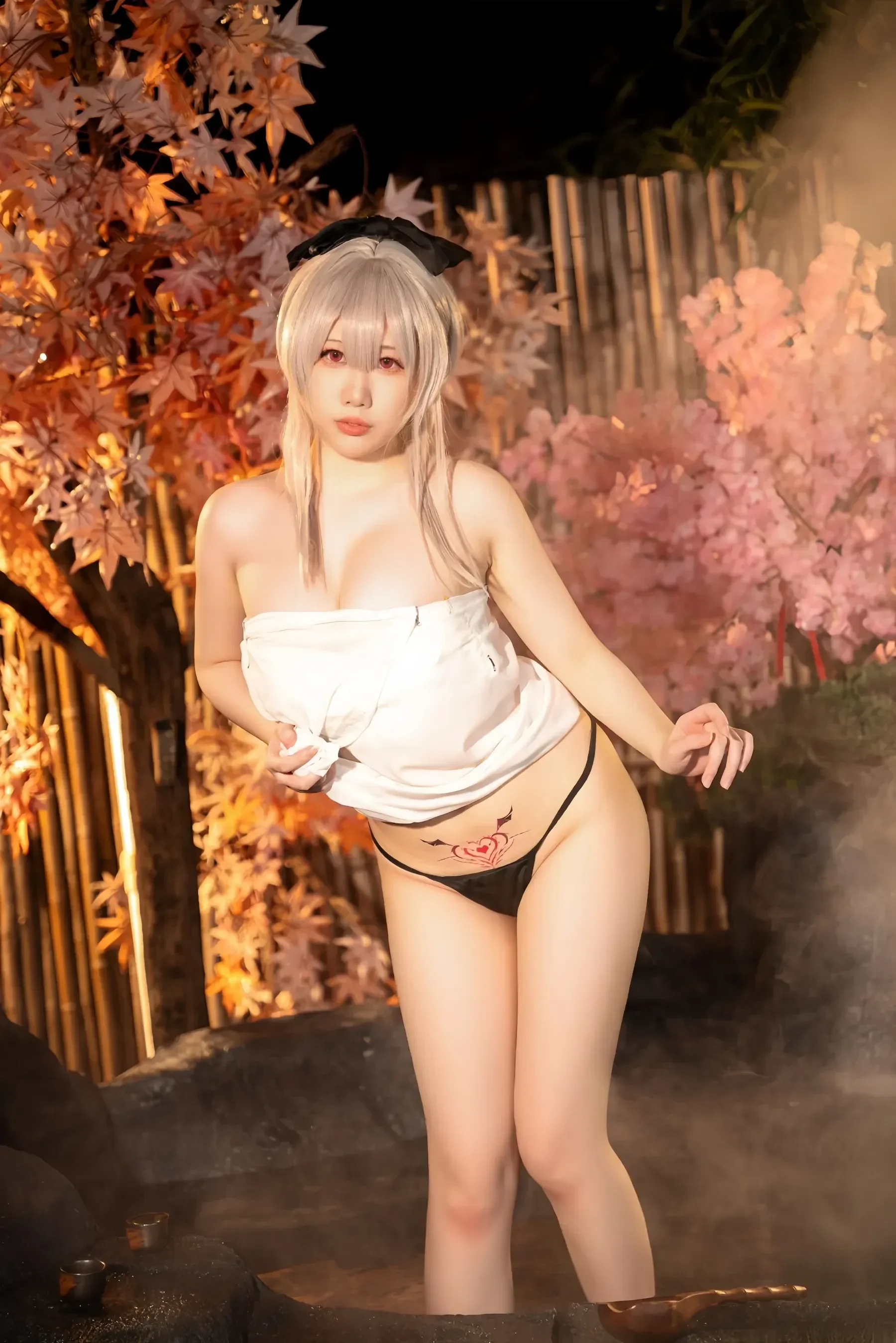 九言&#038;小瑶幺幺&#038;喜茶苍苍子 – 碧蓝 温泉之旅 [66P]