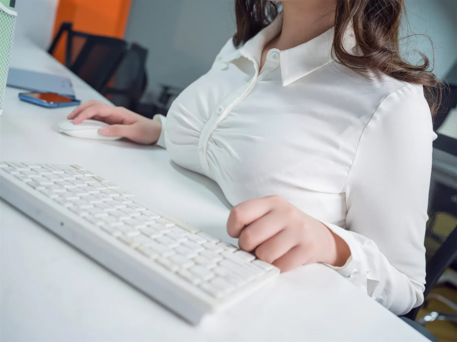 麻花麻花酱 – OL白衬衫姐姐 [40P]