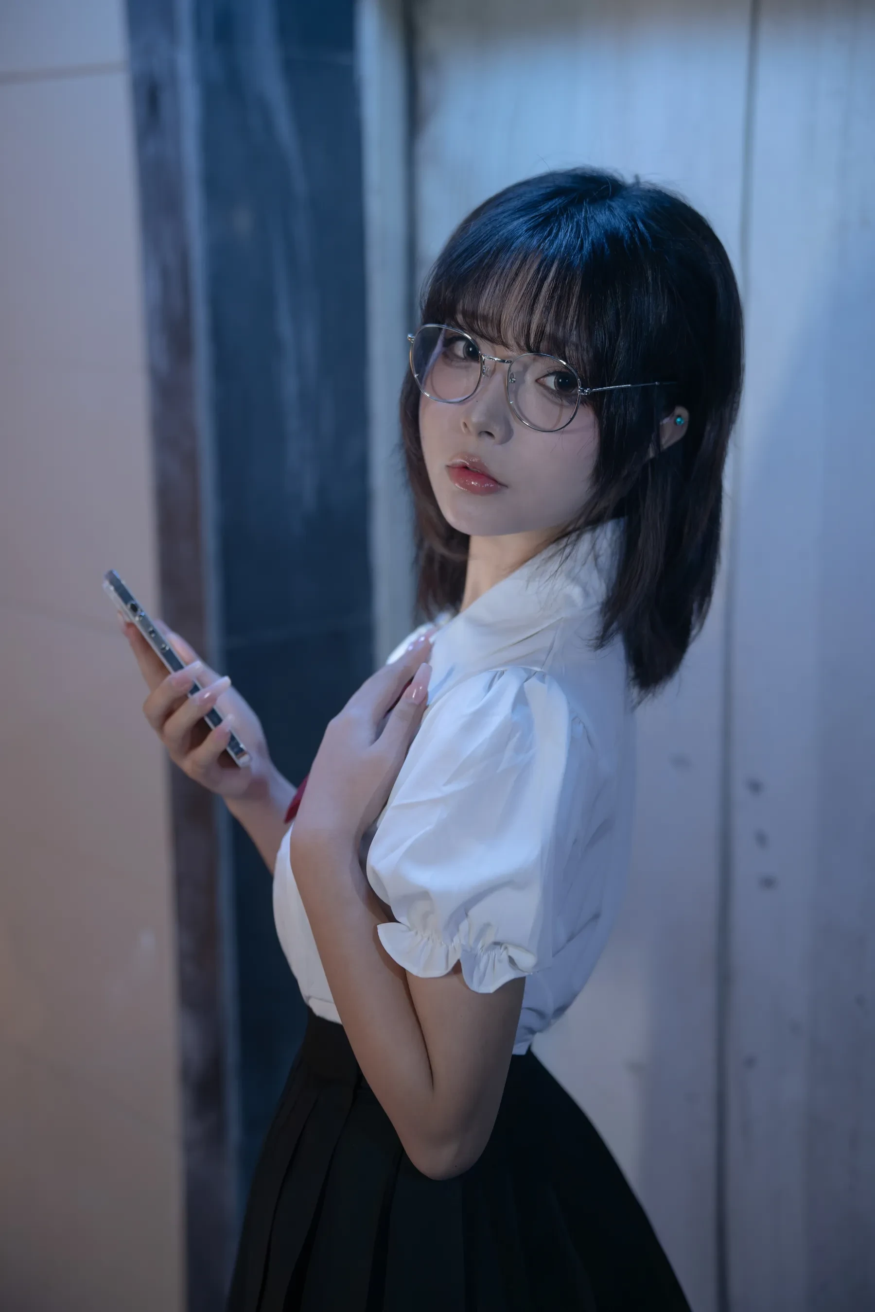 yuuhui玉汇 – 电梯间-尾行 [155P]