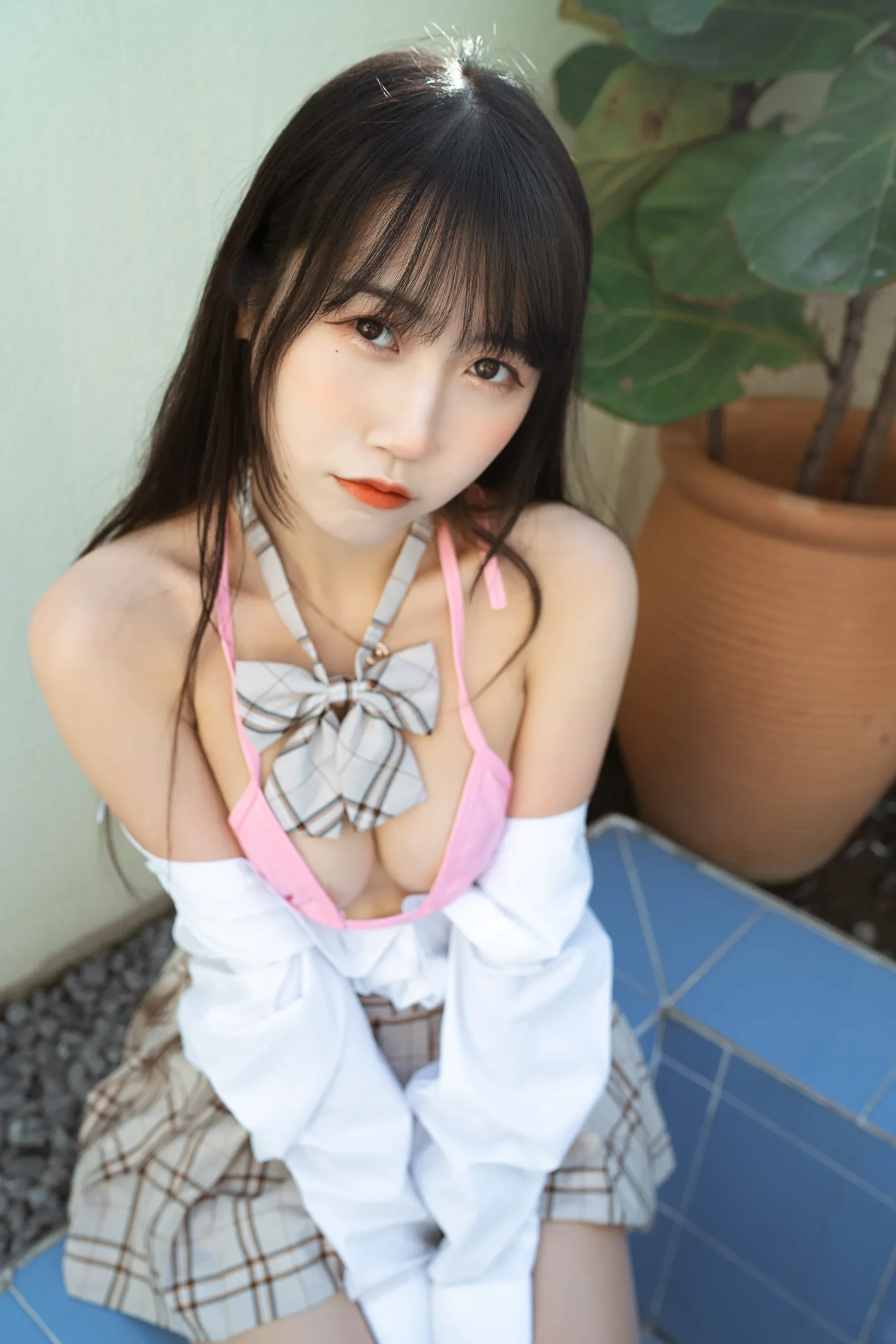 不呆猫 – 绳艺 JK制服 [32P]