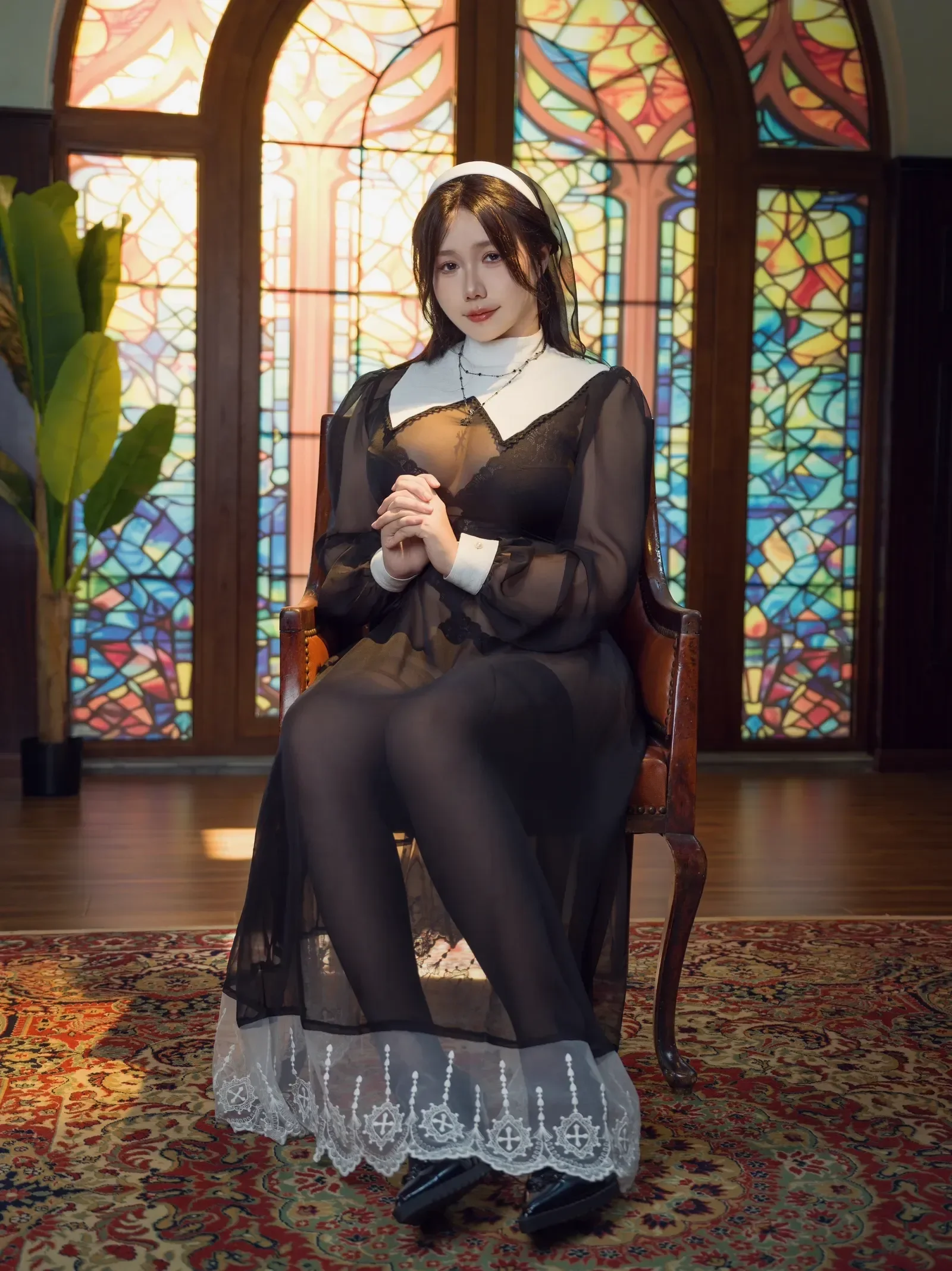 麻花麻花酱 – 修女 [122P]